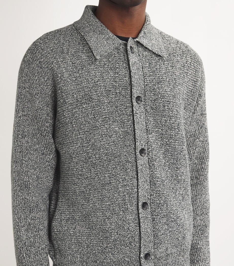 Marl Knit Cardigan BLACKMULT Image 6