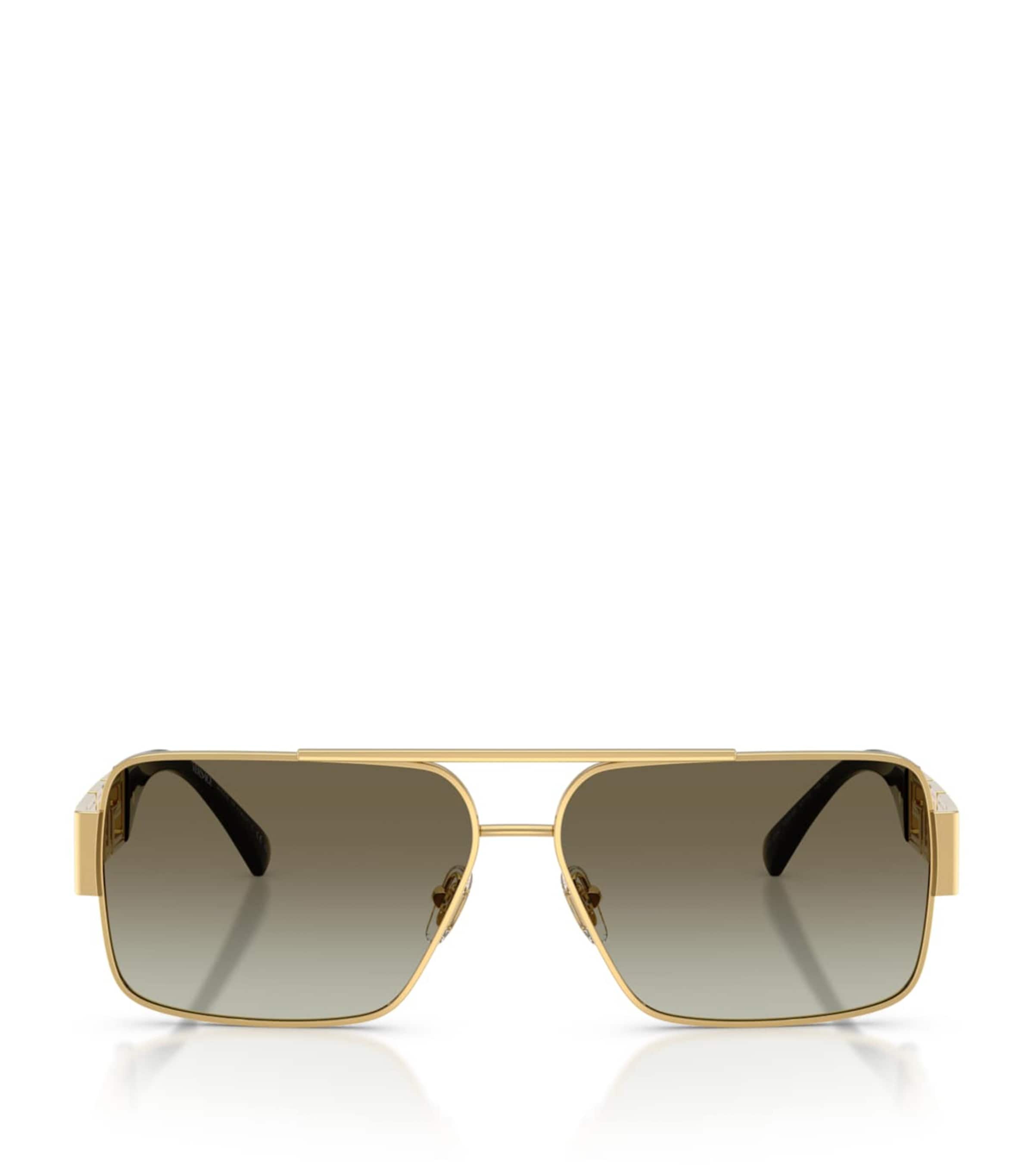 Wire-Frame Rectangular Sunglasses 10028E Image 1