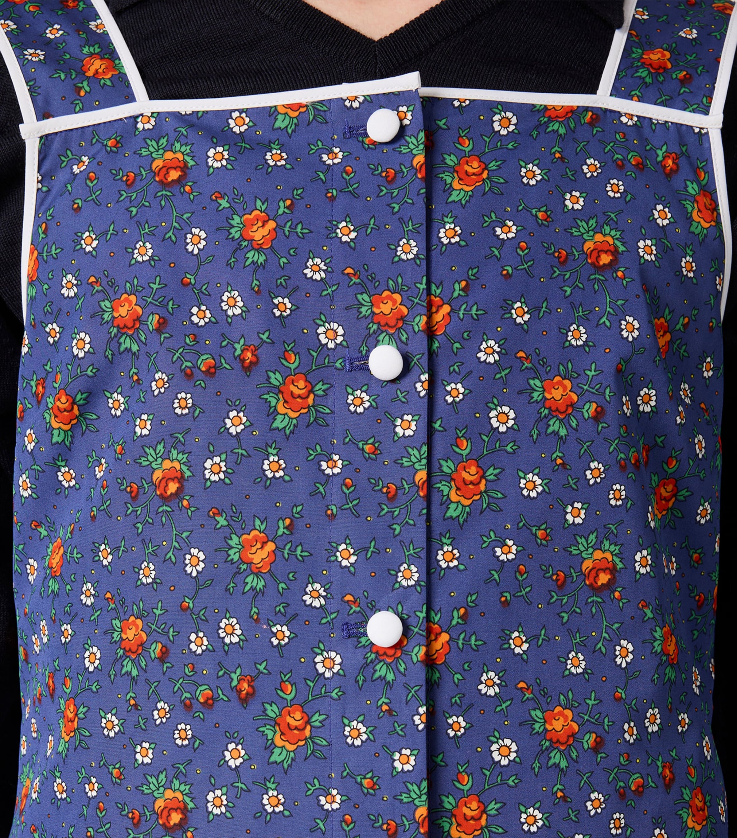 Miu Miu Womens Cotton Poplin Floral Mini Dress Image 5