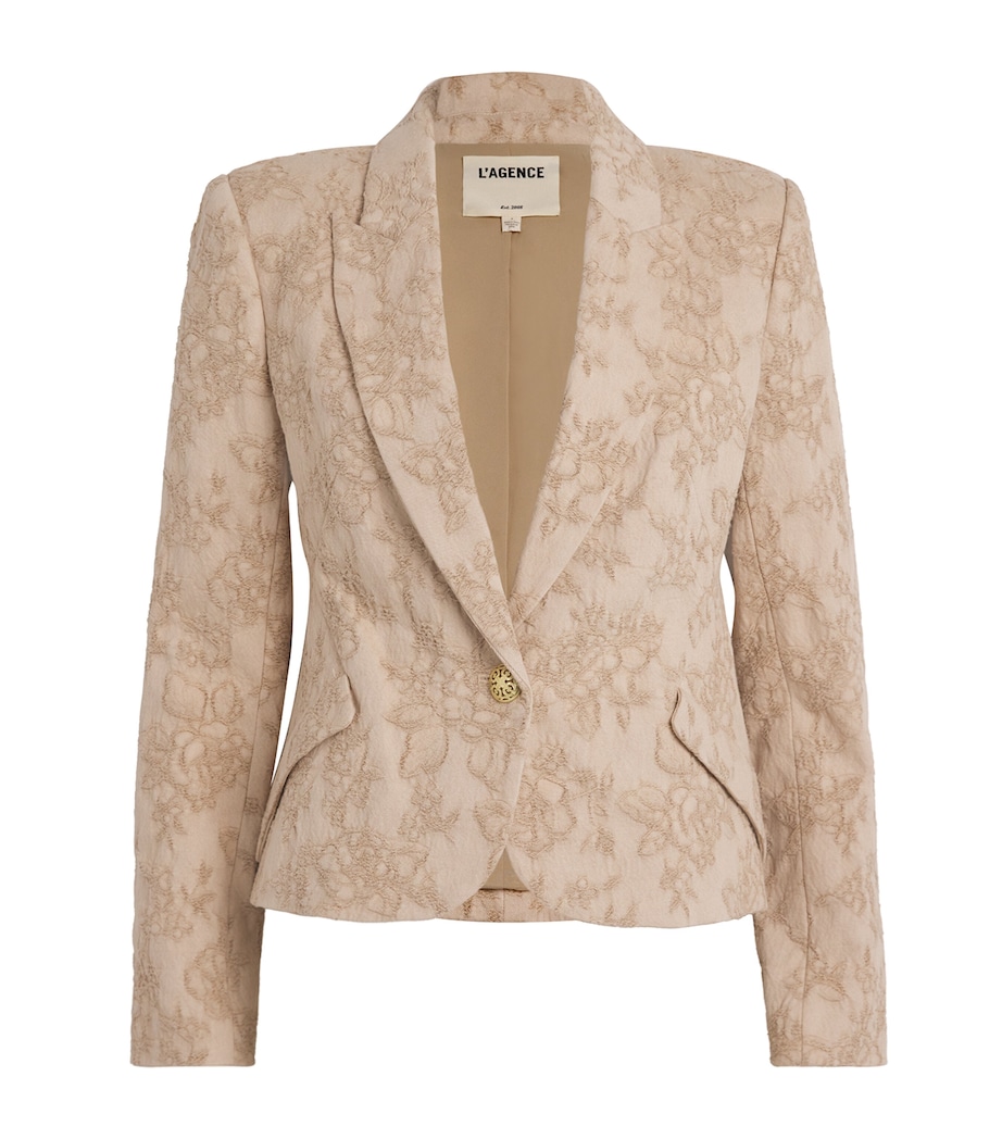 Cotton Twill Jennah Blazer 1664TBV NETRL CRINKL Image 1