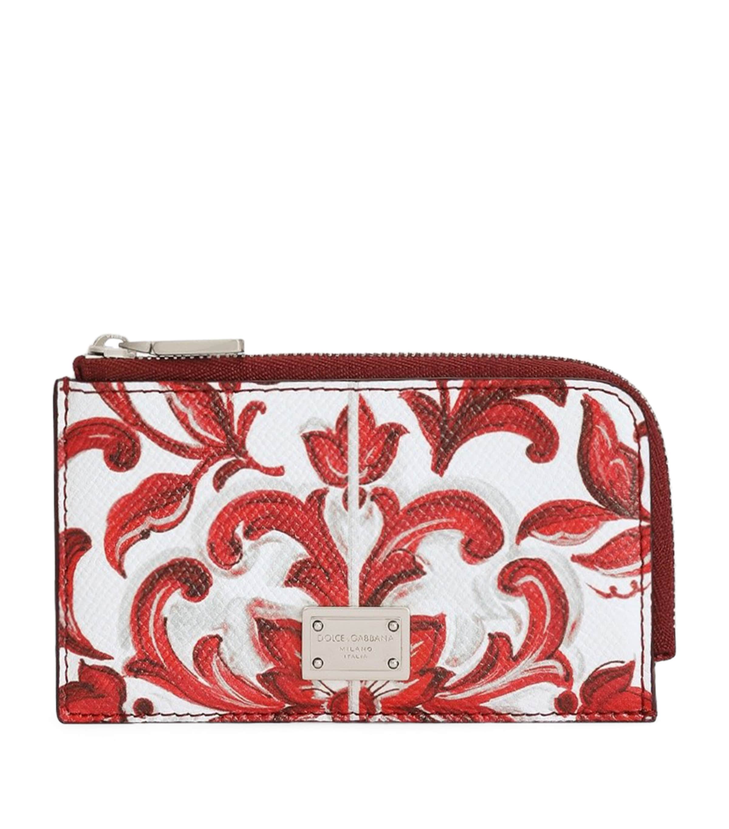 Dolce&Gabbana Multi Leather Zipped Majolica Card Holder | Harrods US