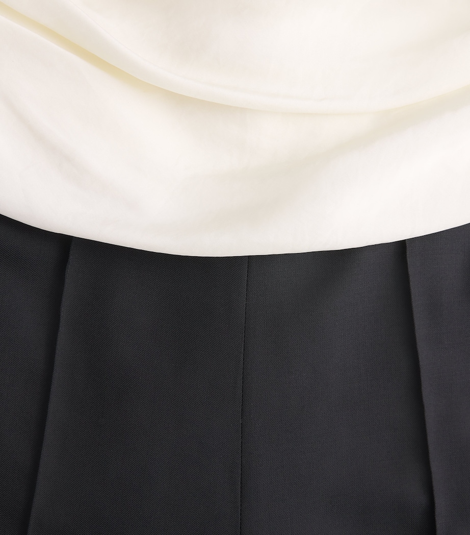 Voranida Womens Ruched-Detail Perrin Trousers Black Image 6