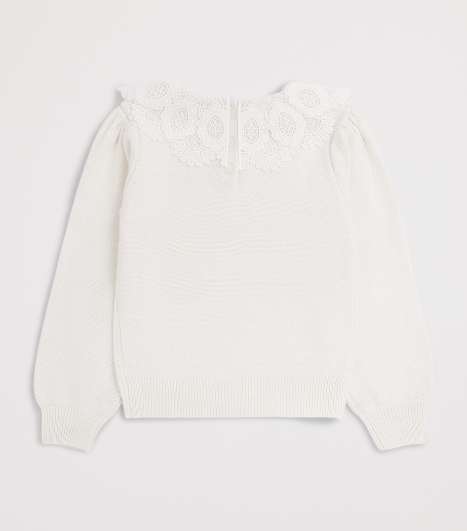Tartine et Chocolat Lace-Collar Sweater Image 2