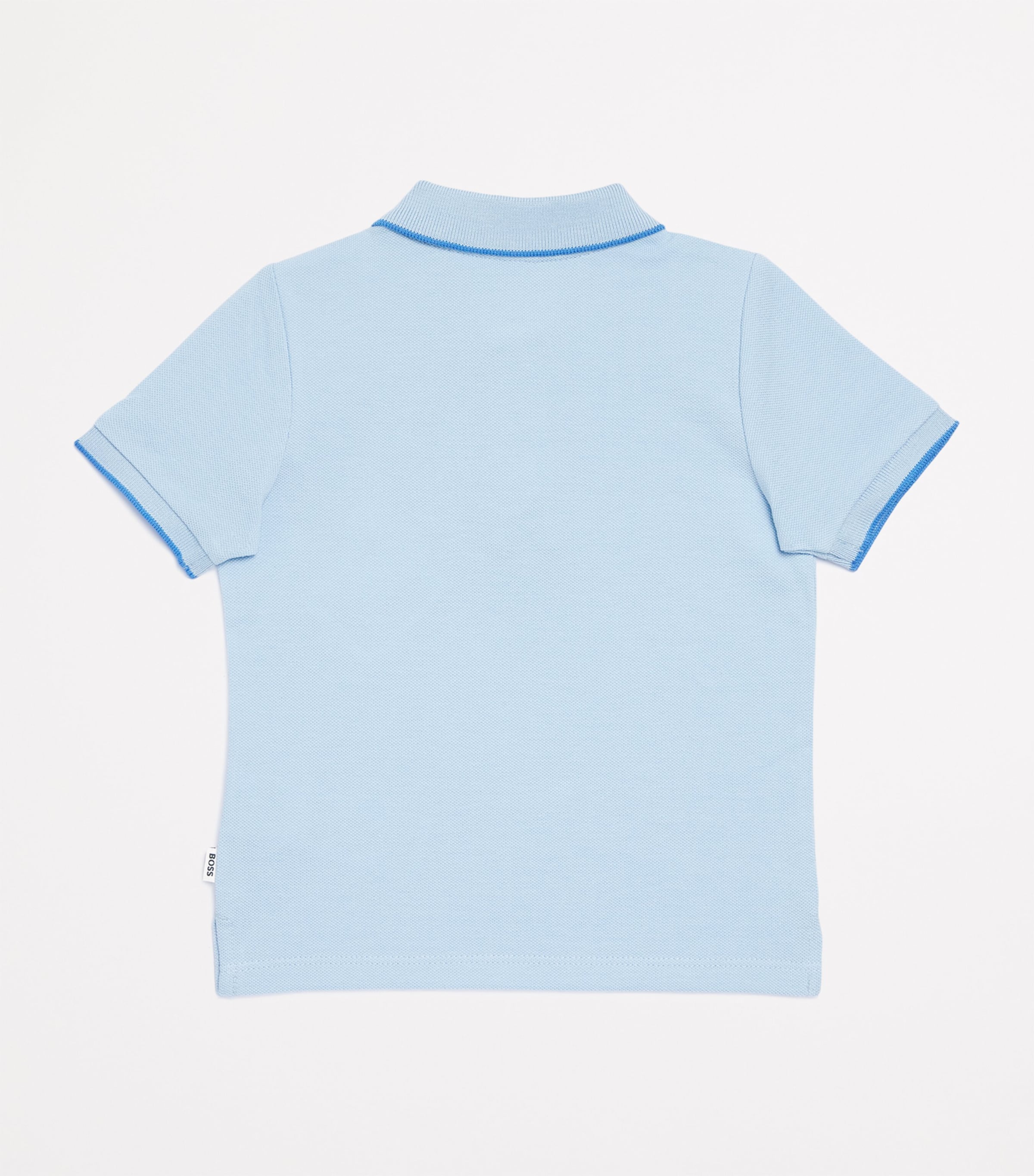 Cotton Logo Polo Shirt (3-18 Months) 887 PERSIAN BLUE Image 2