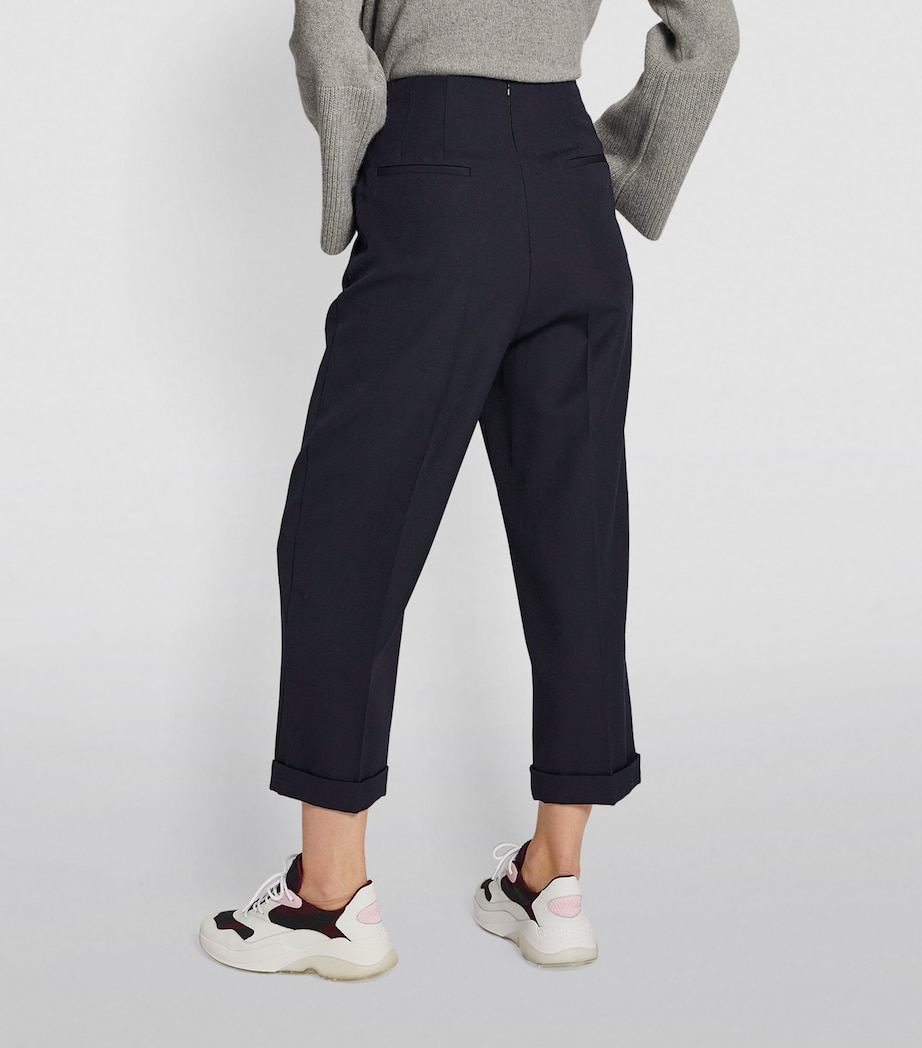 Wool-Blend Trousers NAVY BLUE Image 4