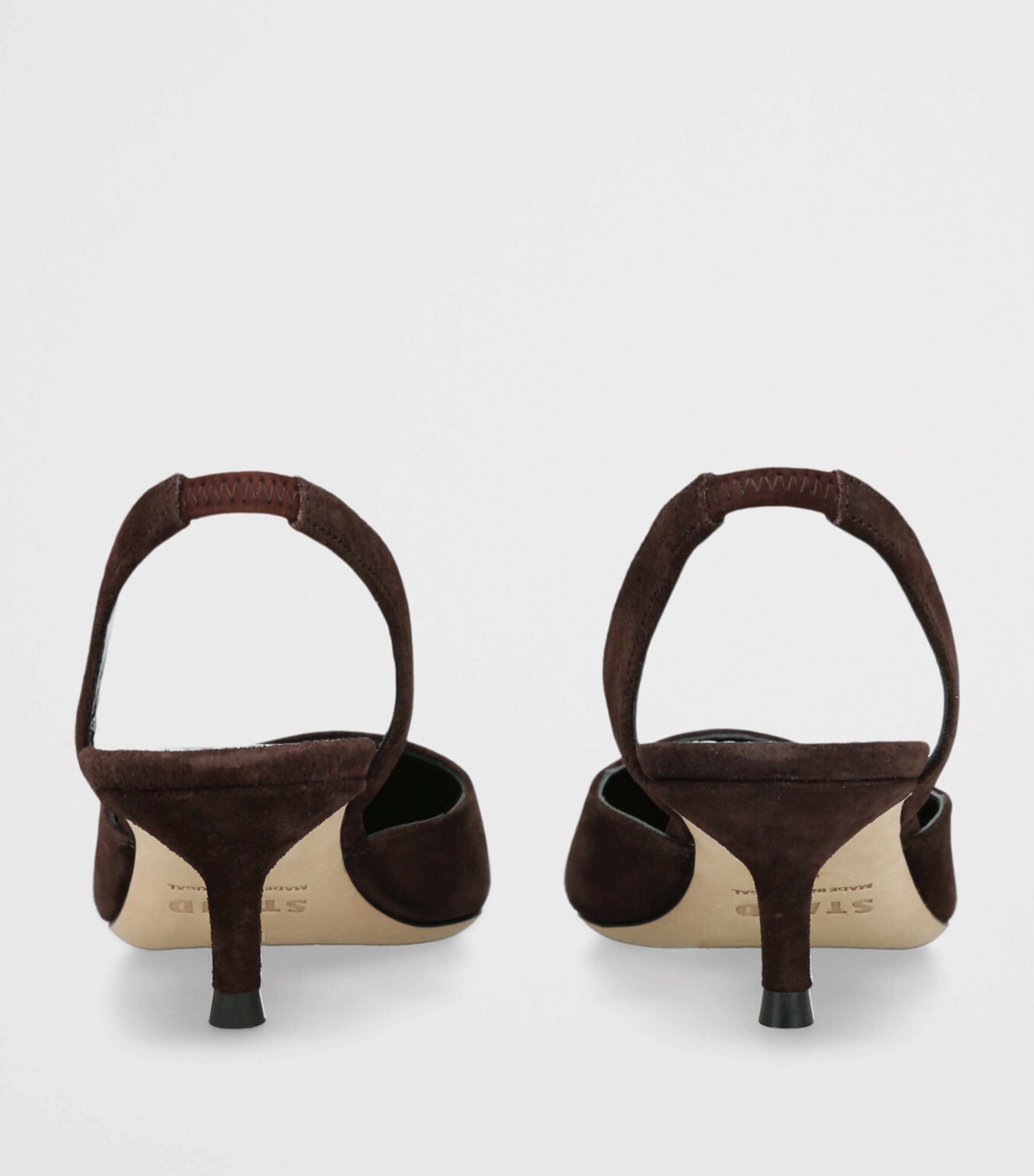 Suede Sebastian Slingback Heels 55 BROWN Image 2