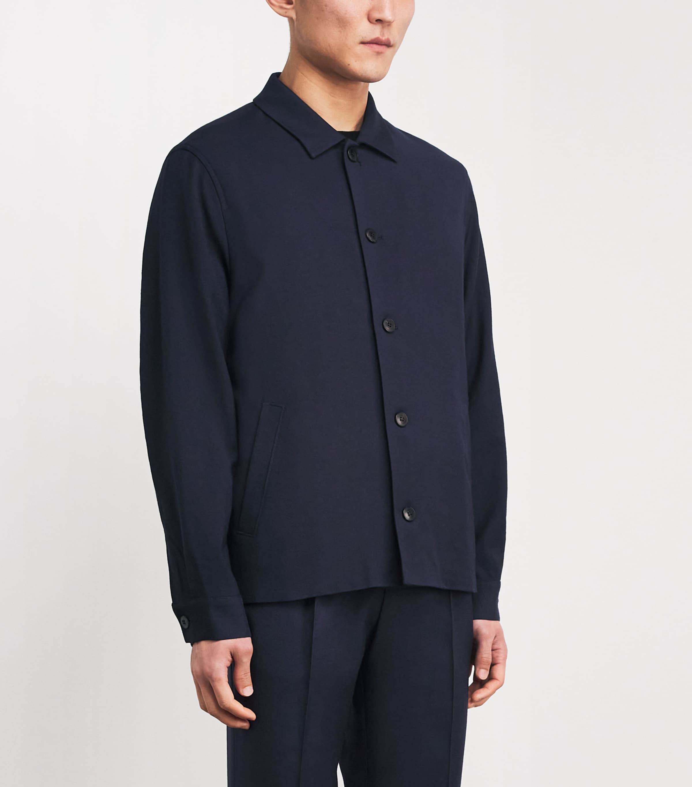 Wool Overshirt NAVY BUAA Image 3
