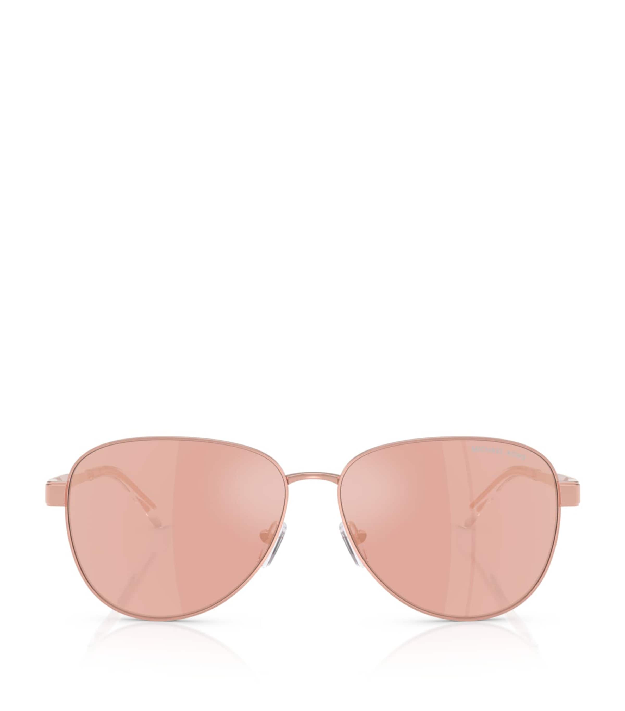 Michael Kors Biarritz Pilot Sunglasses Pink Image 1