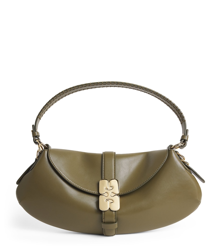 GANNI B-Kat Shoulder Bag Military Olive Image 1
