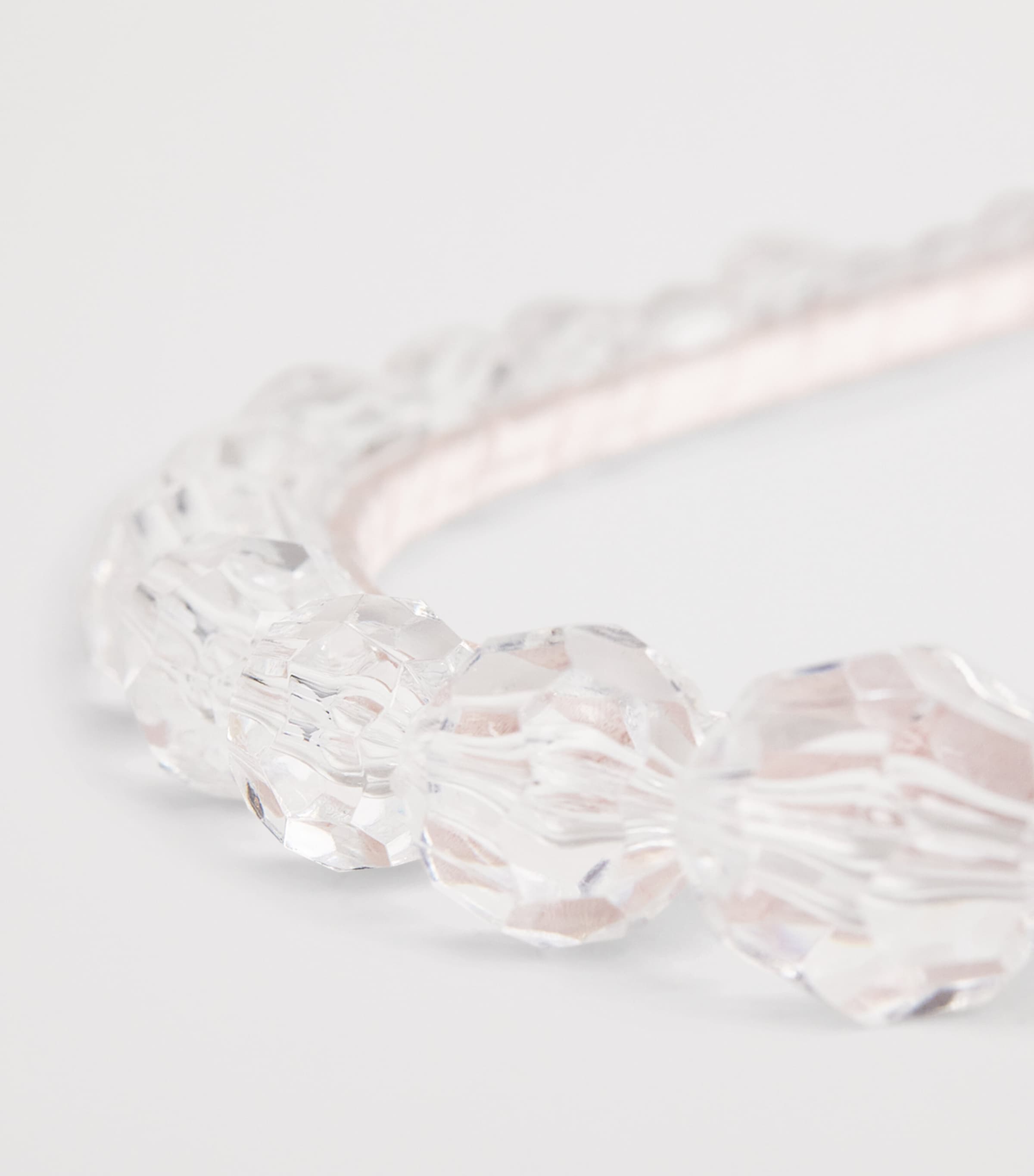 Monnalisa Crystal Headband Antique Pink Image 3