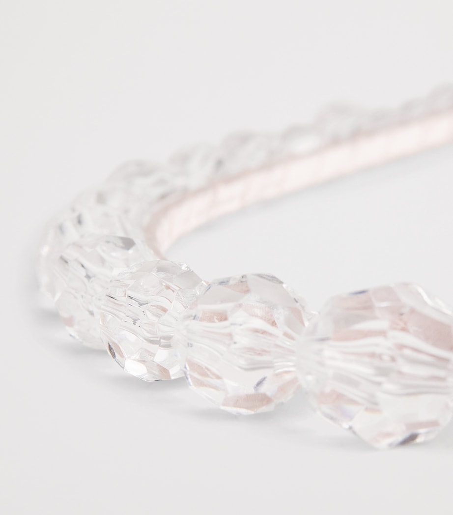 Monnalisa Crystal Headband Antique Pink Image 3