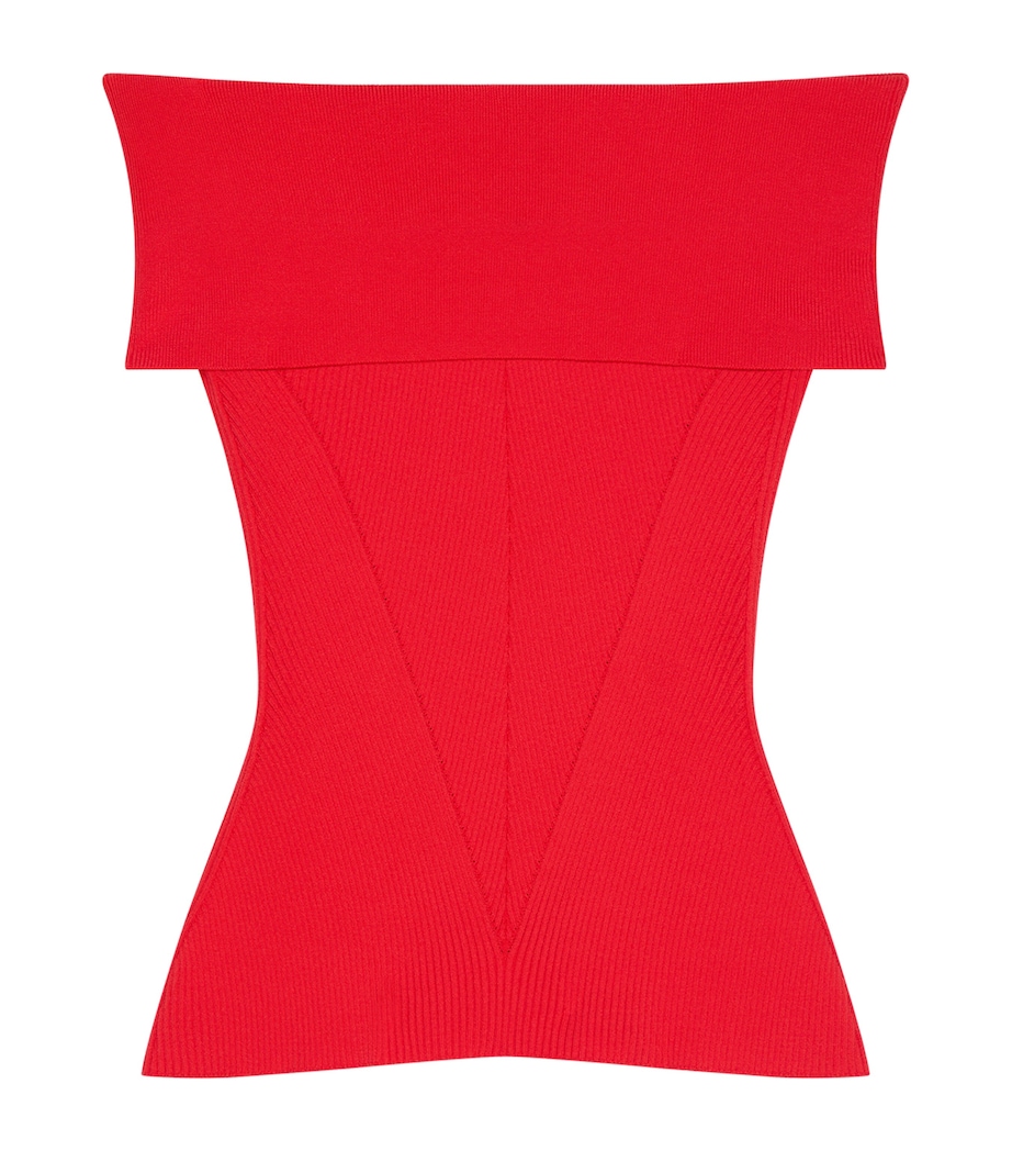 Off-The-Shoulder Top VERMILLON Image 1