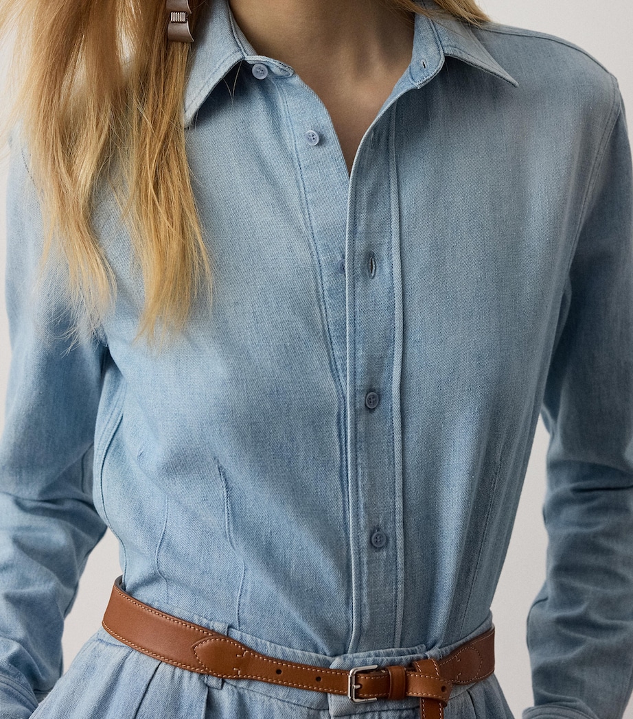 Ralph Lauren Collection Womens Callie Denim Shirt Cirrus Indigo Image 5
