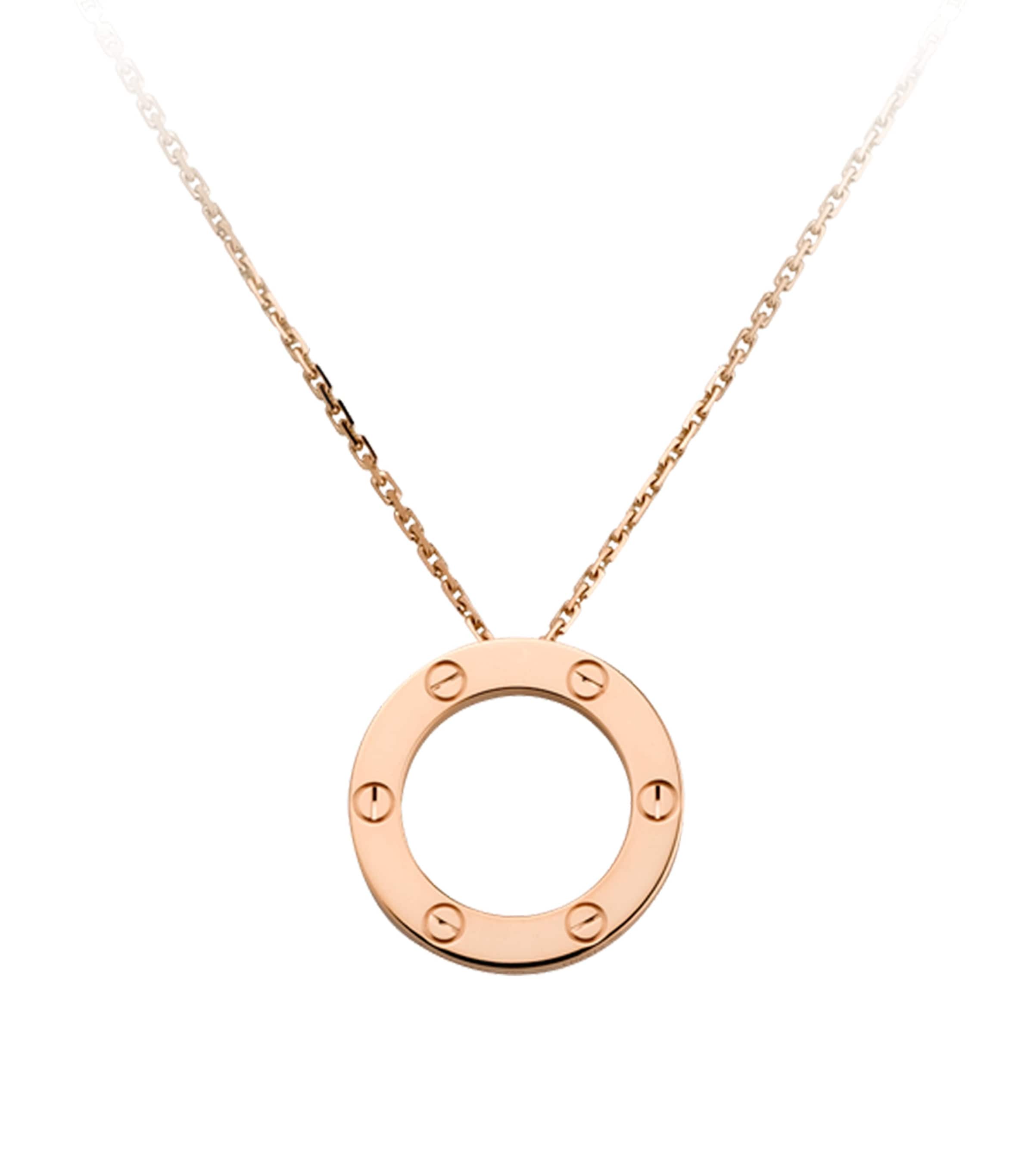 Rose Gold LOVE Necklace ROSE GOLD Image 1