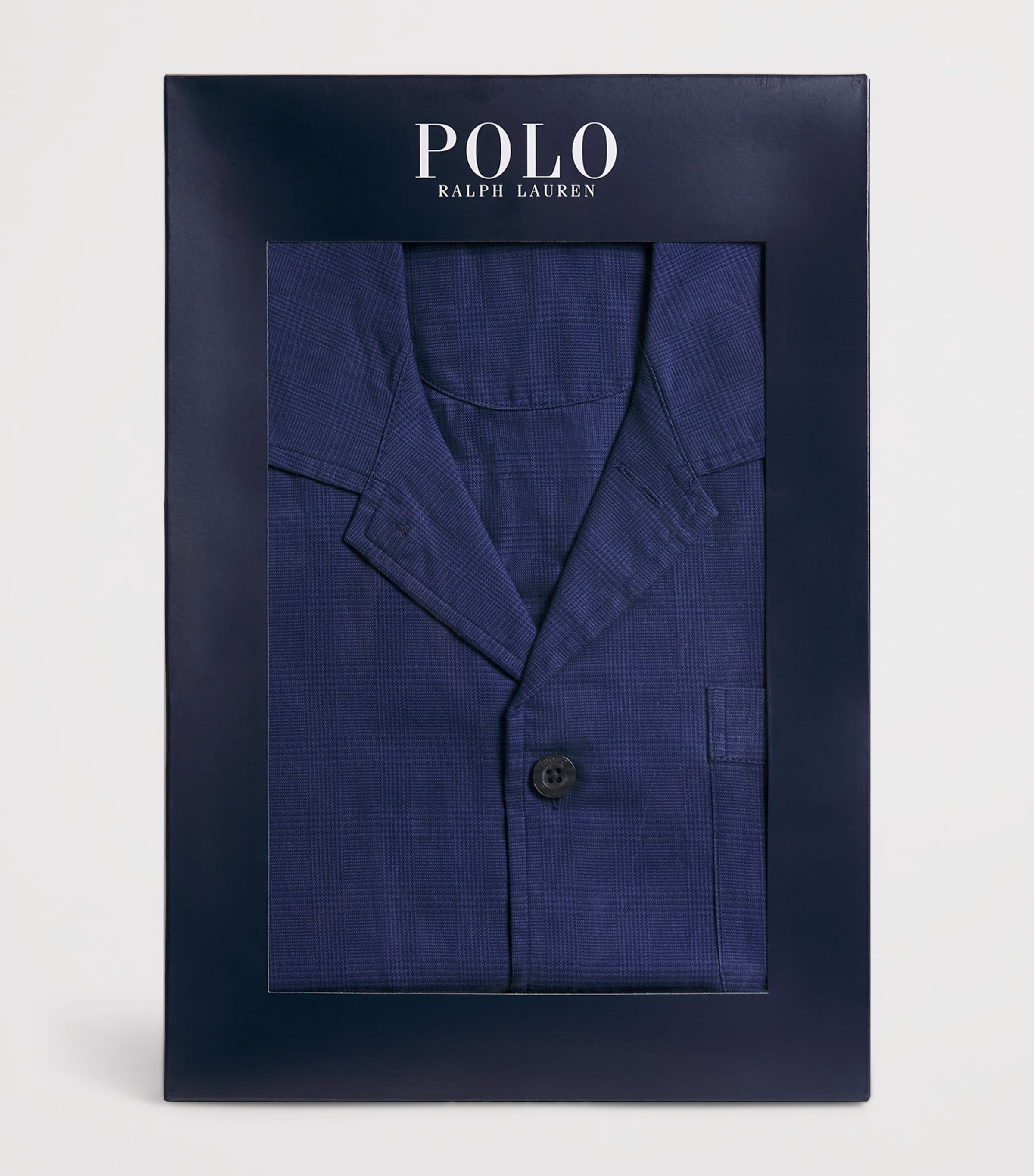 Cotton Check Pyjama Set FAIRWAY GLEN NVY Image 7