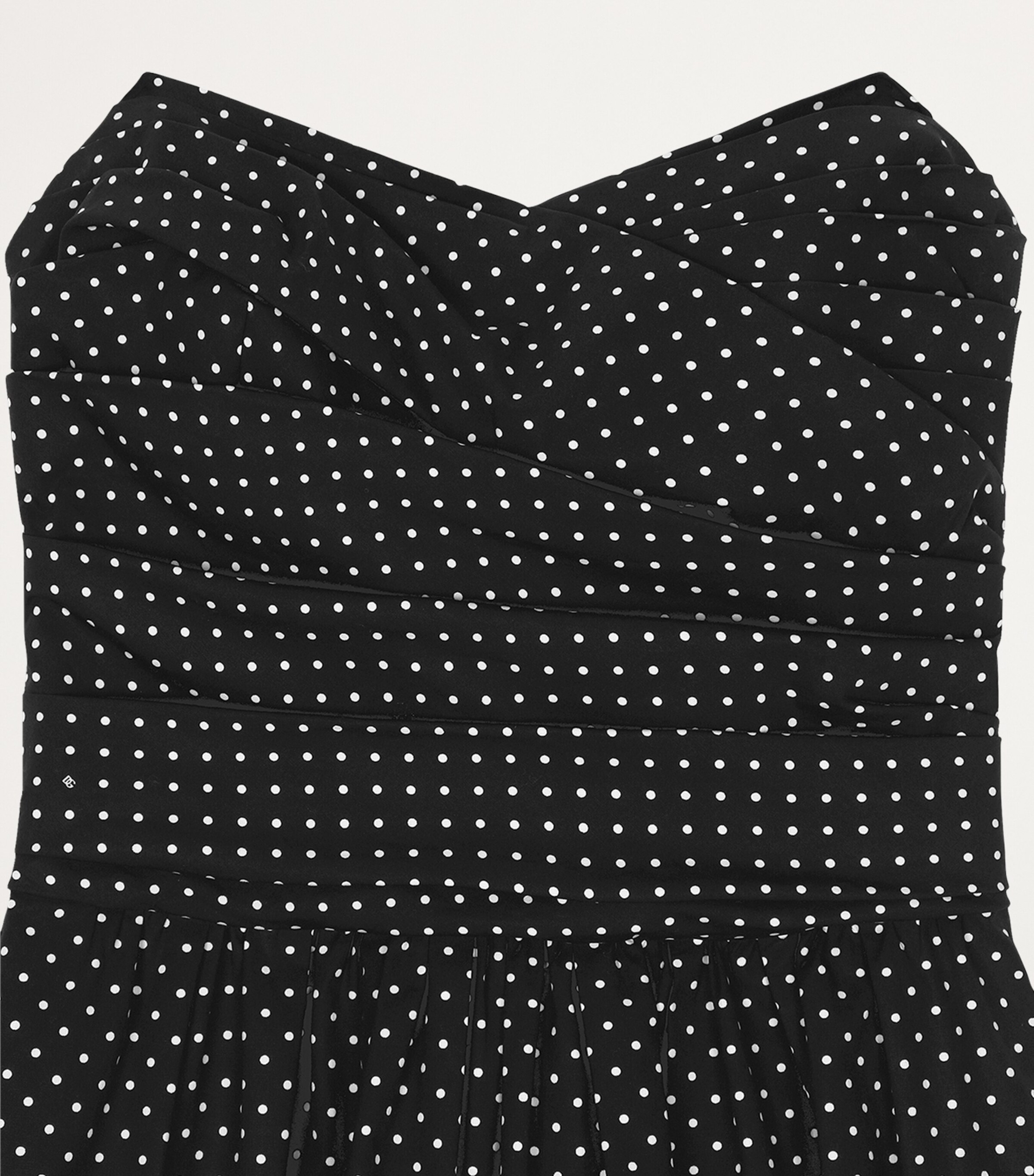 Dolce&Gabbana Womens Strapless Polka-Dot Mini Dress Hnzow Pois Picc Image 5