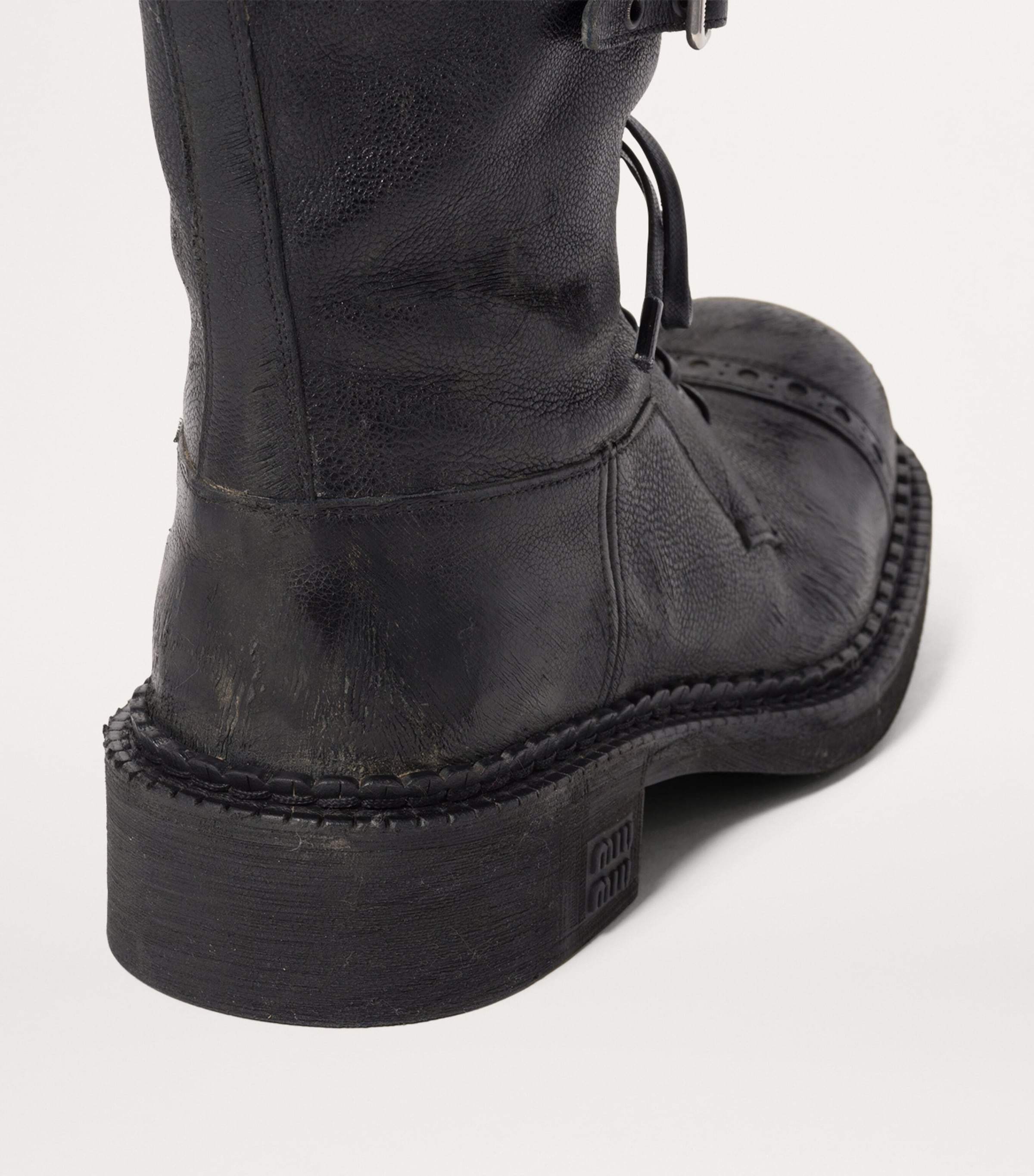 Leather Multi-Buckle Boots F0002 Image 3