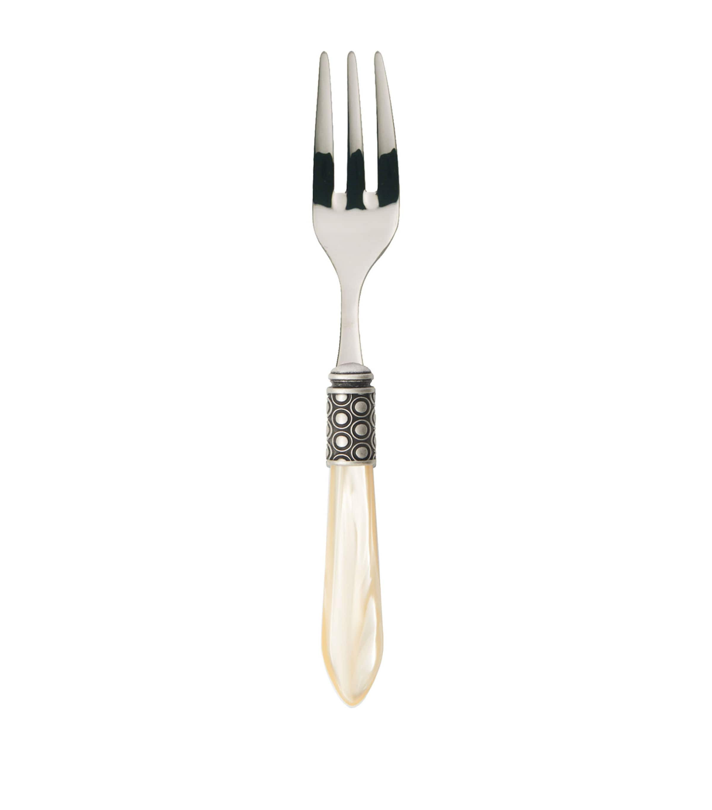 BUGATTI OPTICAL STAINLESS STEEL 6-PIECE CAKE FORK SET 