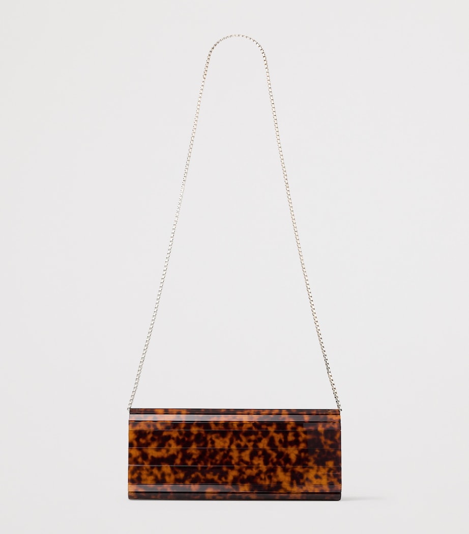 Jimmy Choo Sweetie Panelled Clutch Bag Tortoiseshell Image 3