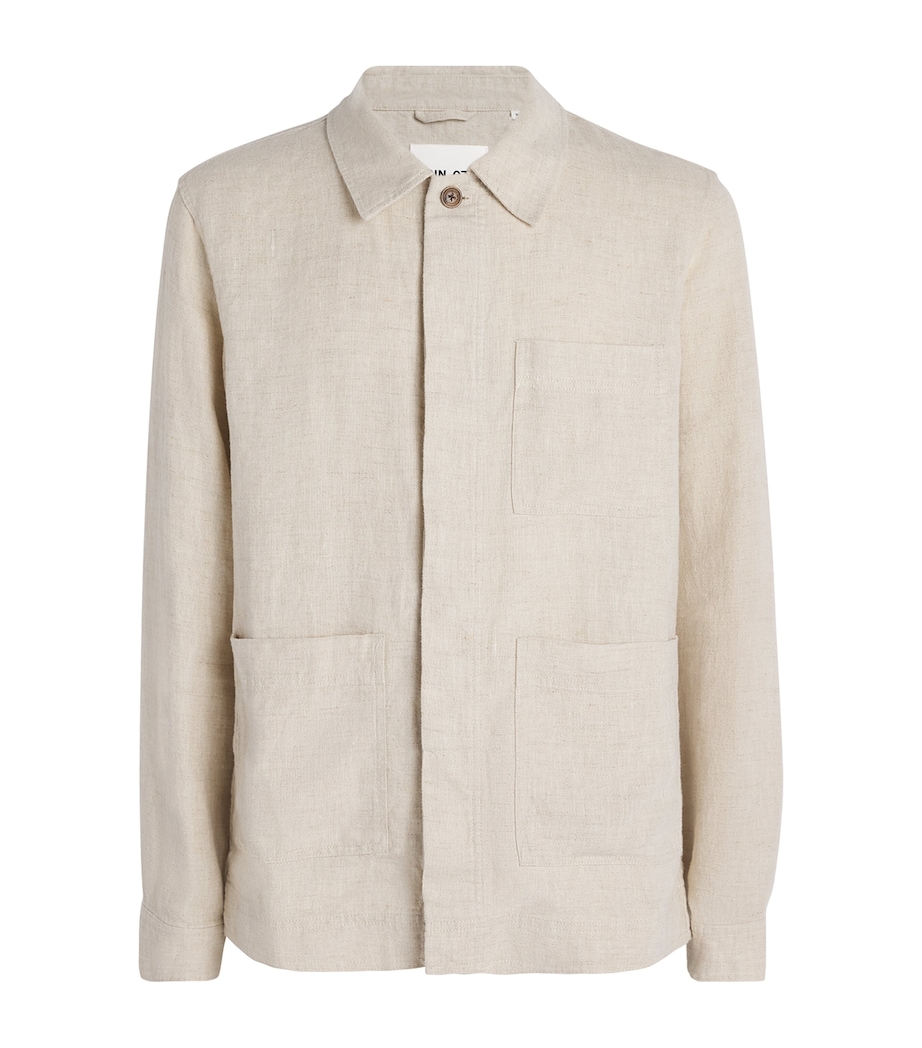 Linen Olav Button-Up Shirt OAT 804 Image 1