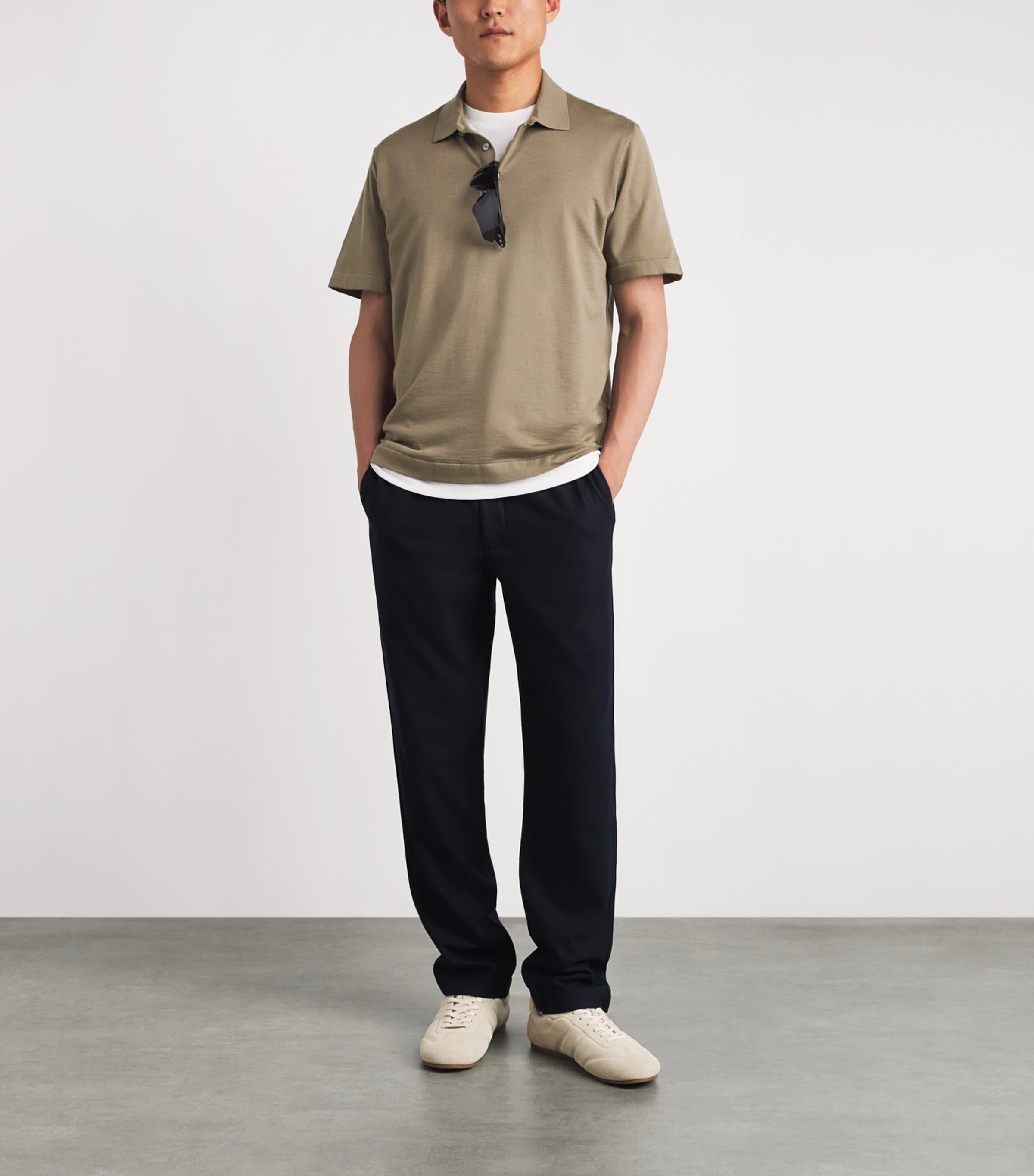 VUORI Merino Polo Shirt Tau Taupe Image 2