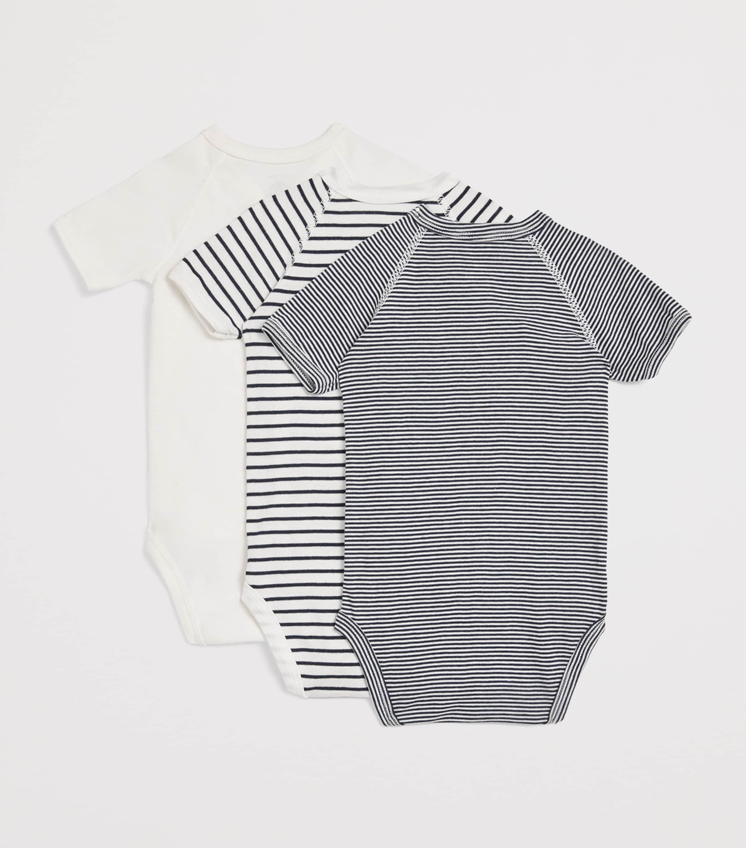 Petit Bateau Multi Set of Cotton Bodysuits (Newborn 12 Months