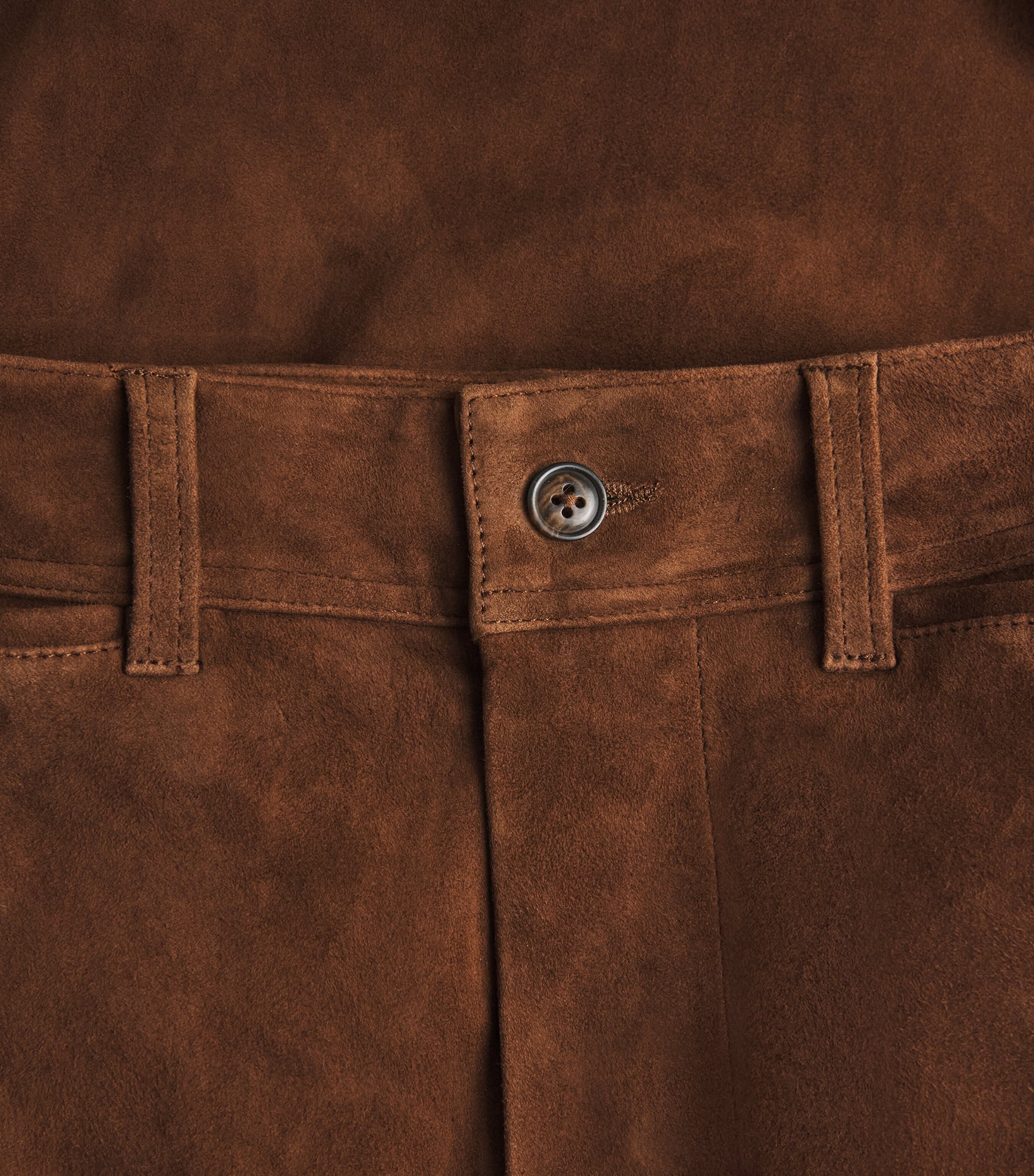 Polo Ralph Lauren Womens Suede Beaton Trousers Umber Image 6