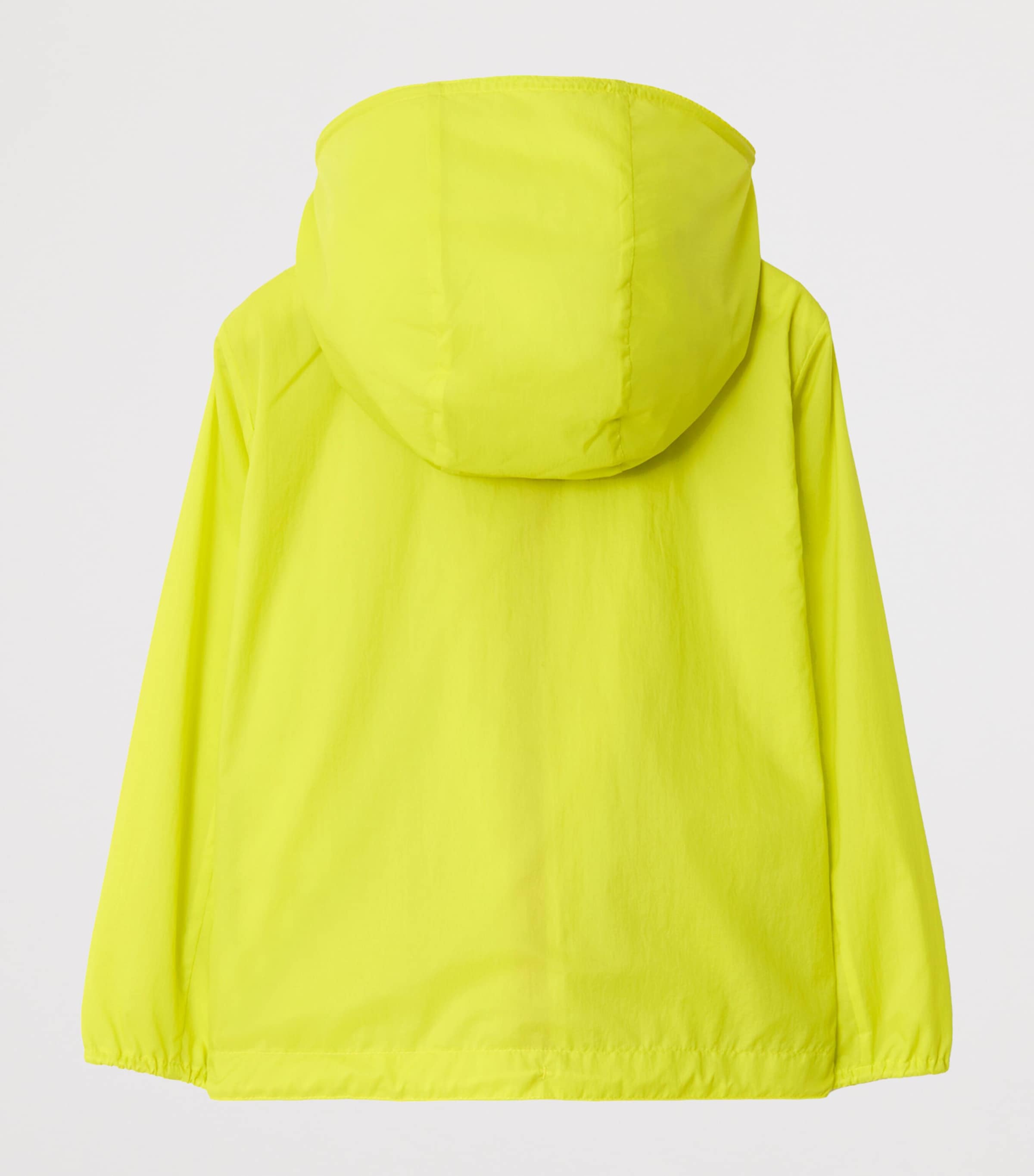 Burberry Kids Nylon Check-Tape Jacket (3-12 Years) Vivid Lime Image 2