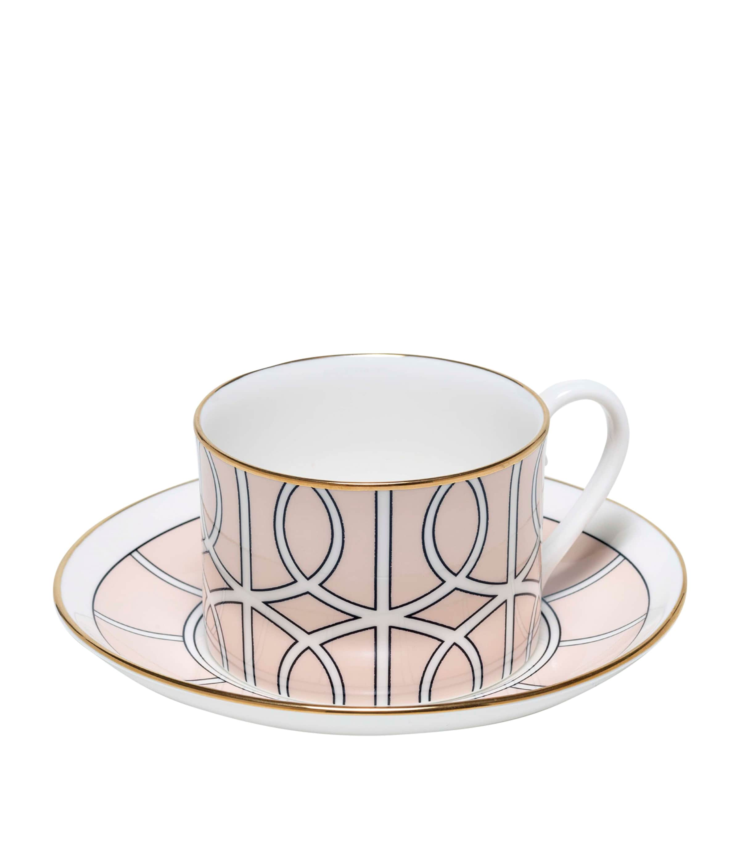 Shop O.w.london O. W.london Loop Teacup And Saucer In Pink