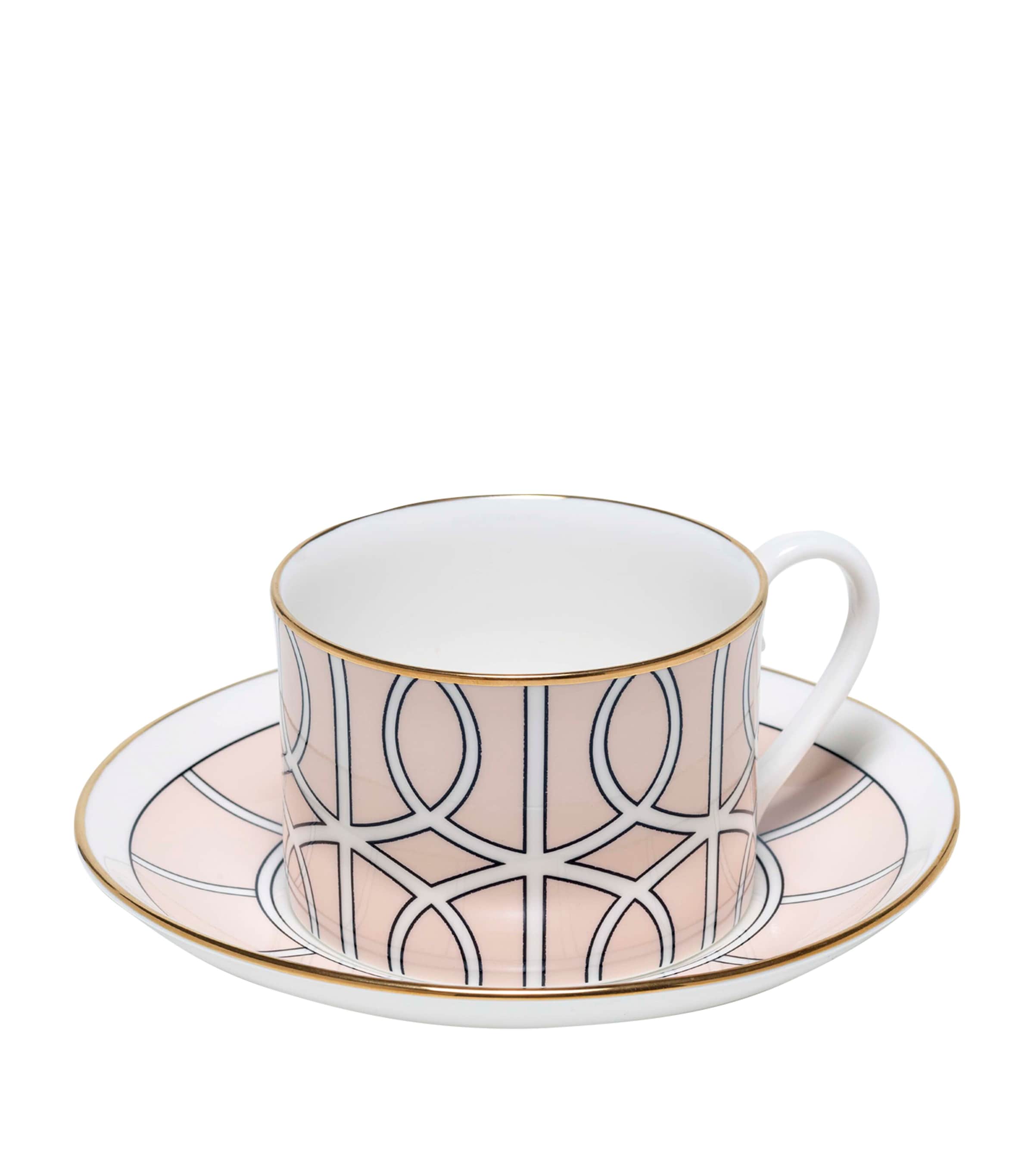 O.W.London Loop Teacup And Saucer | Dining | Tableware | Tea Cups & Saucers | Designers | O.W. London