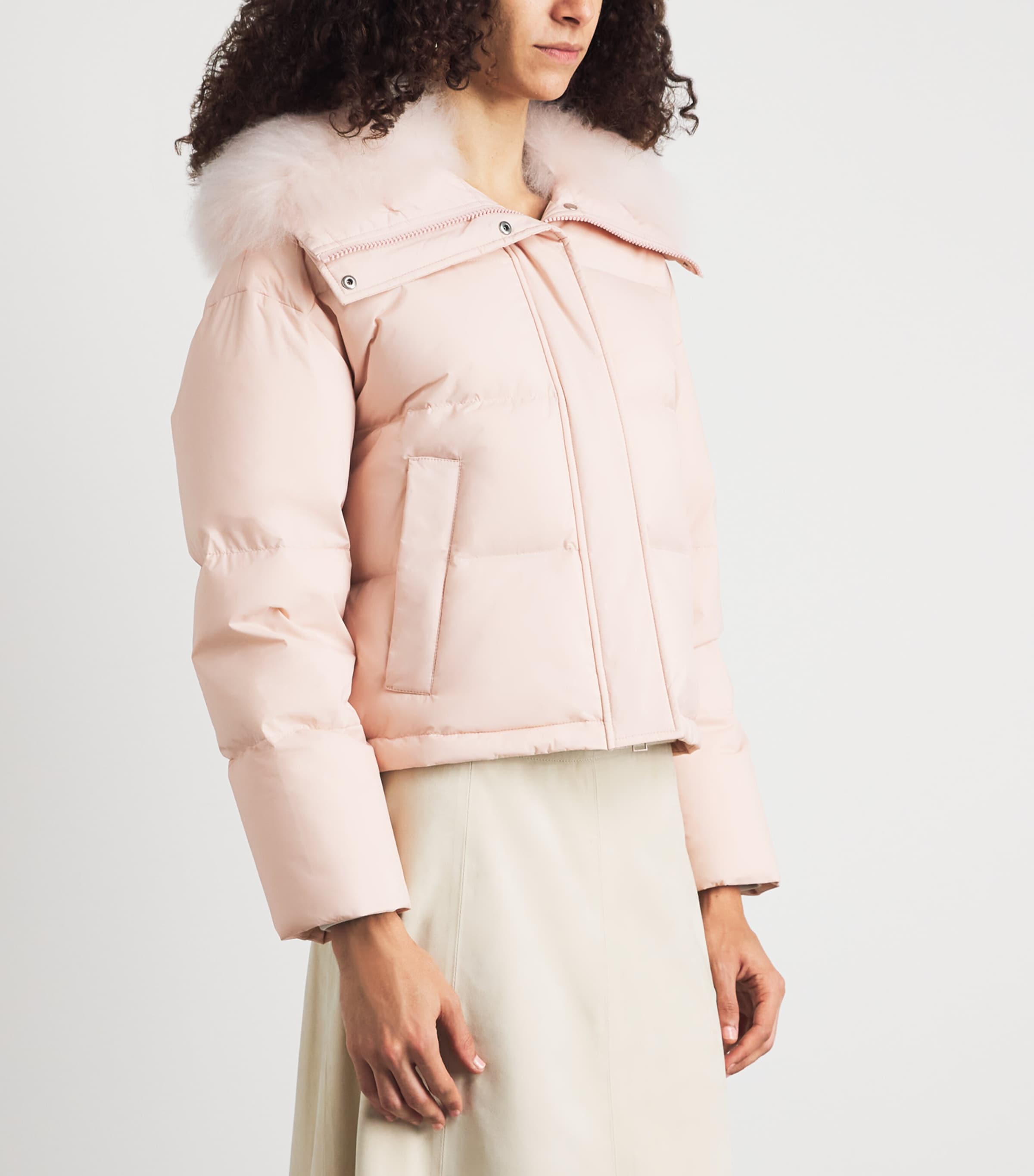 Yves Salomon Womens Down Technical Puffer Jacket Image 4