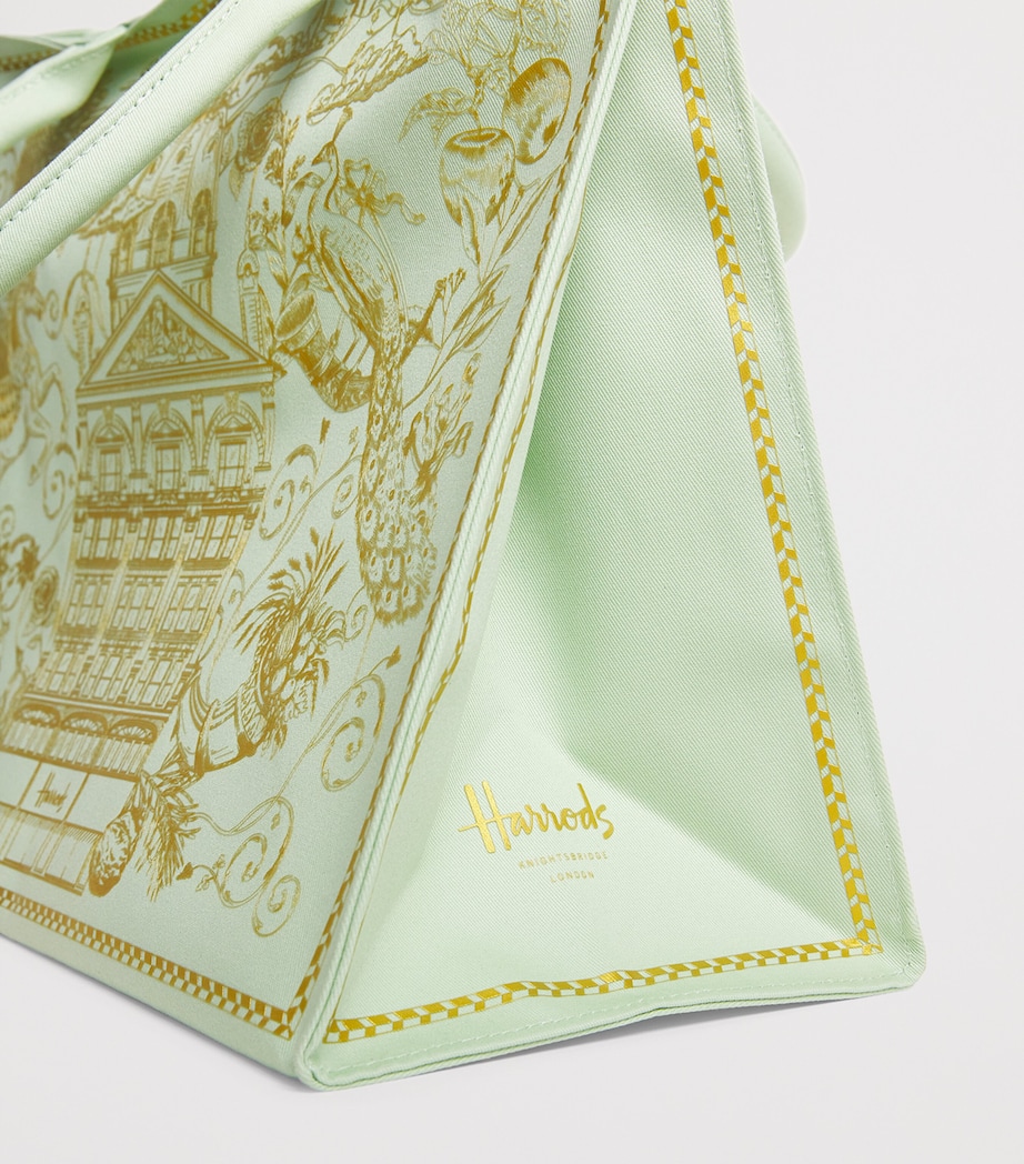 Gold Building Shopper Bag GREEN Image 4