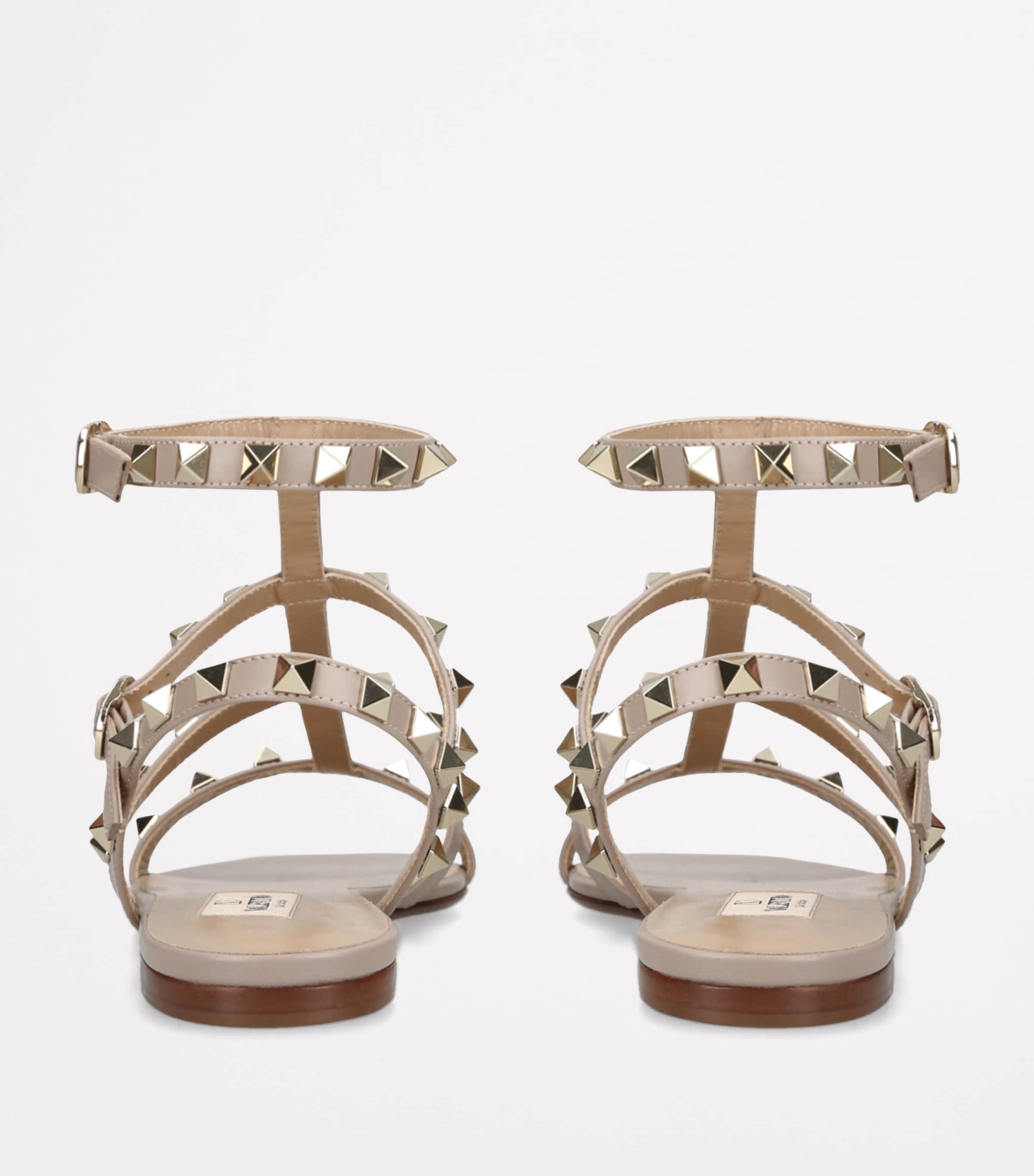Valentino Garavani Leather Rockstud Gladiator Sandals