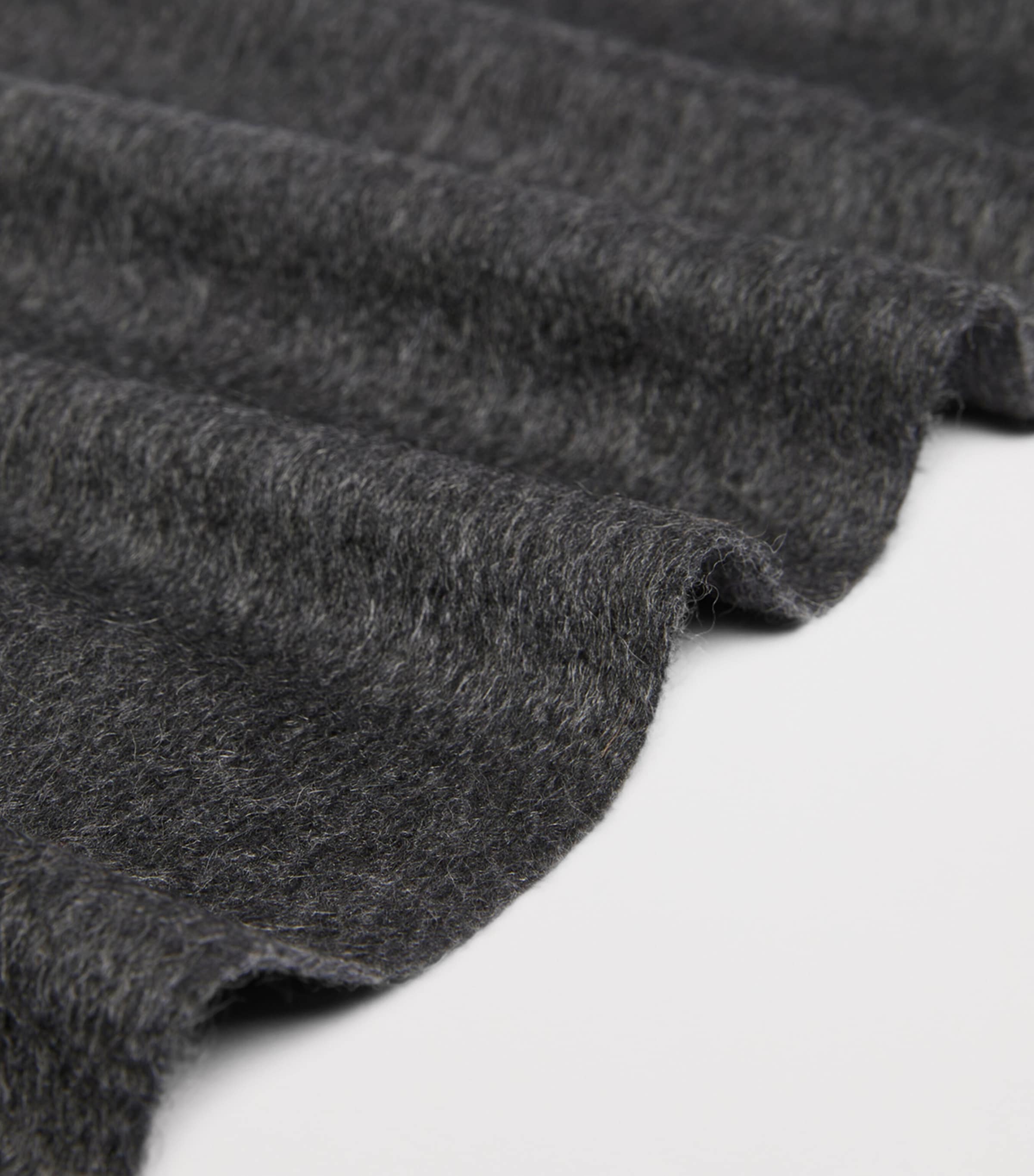 Max Mara Cashmere Monogram Scarf Dark Grey Image 3