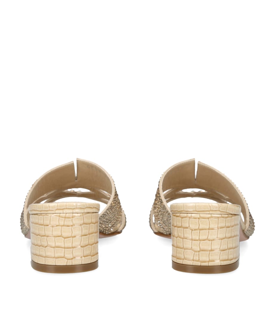 Olympia Heeled Mules 35 GOLD Image 2