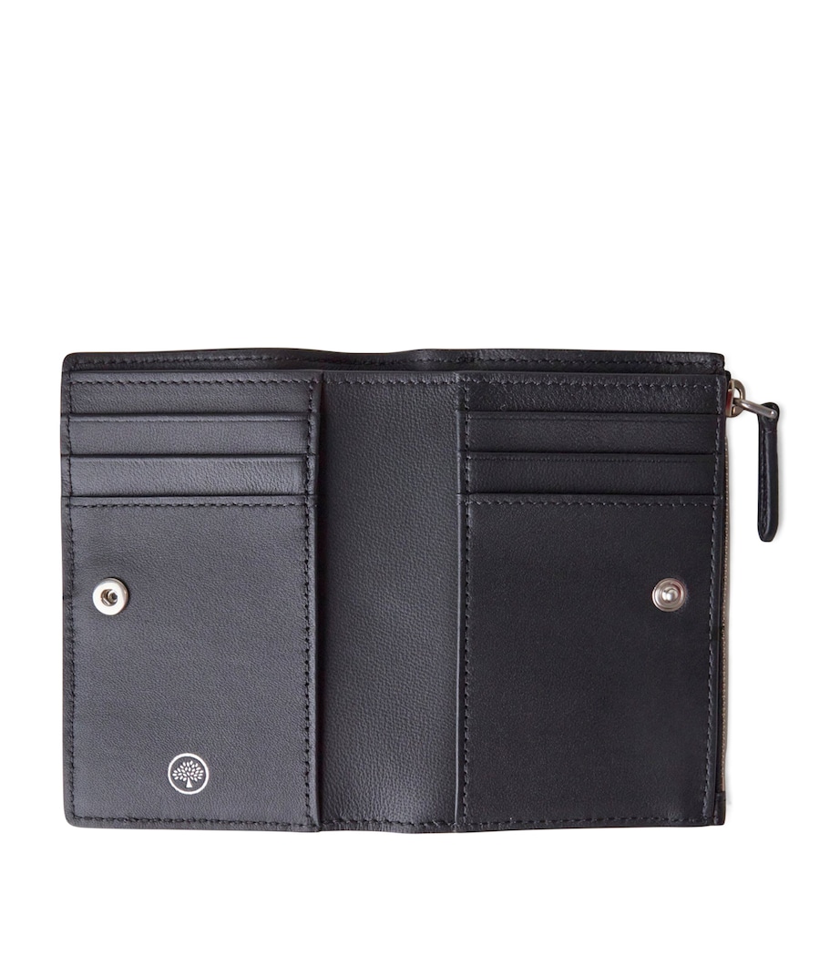 Mulberry Bifold Zipped Continental Wallet Black Image 2