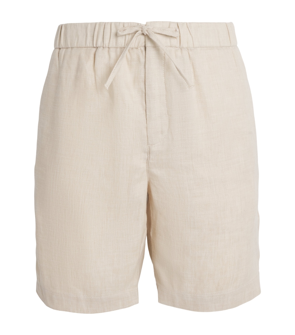 Frescobol Carioca Linen-Cotton Felipe Shorts Sand