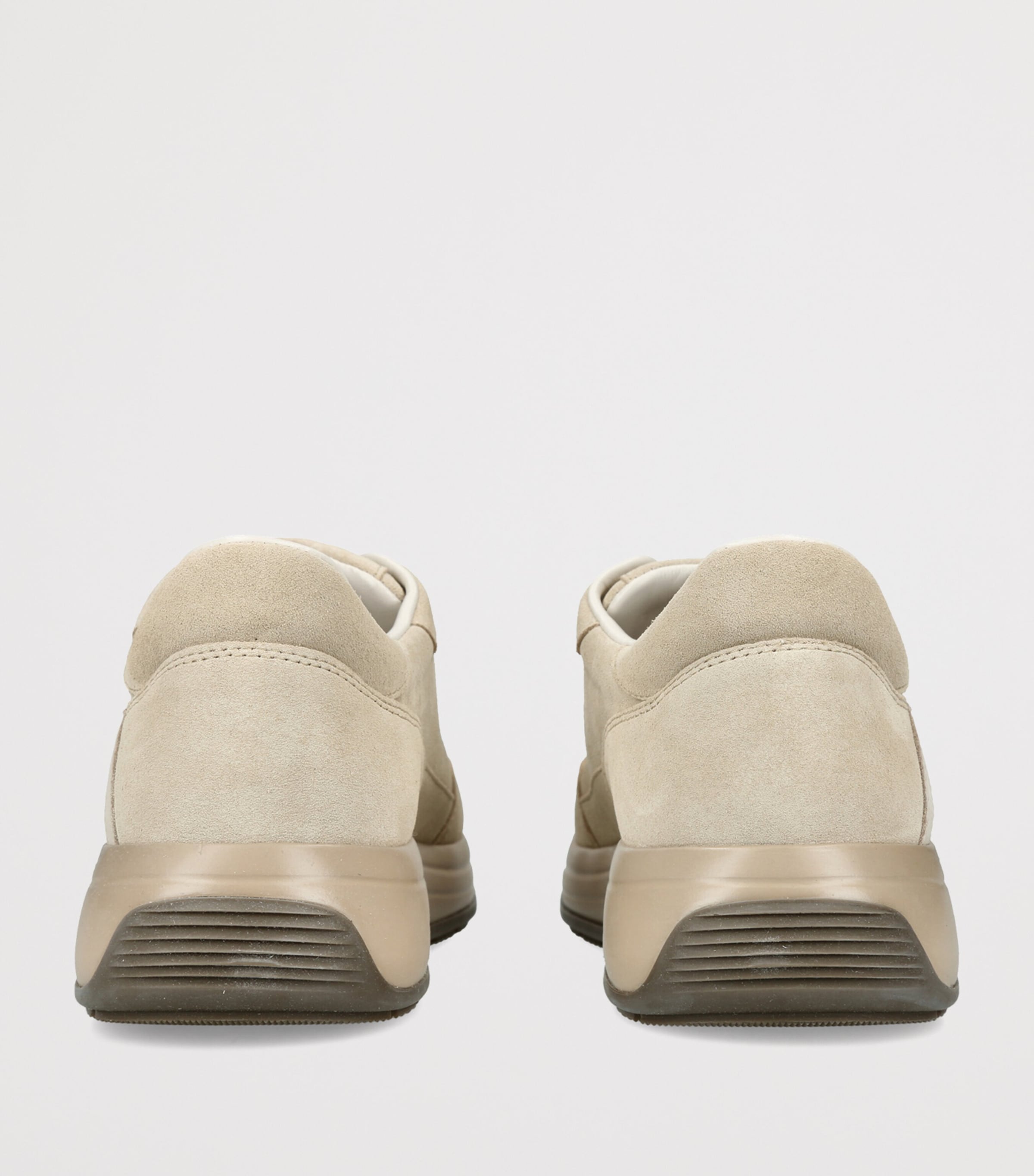 Hogan Suede H719 Allacciato Sneakers Beige Image 4