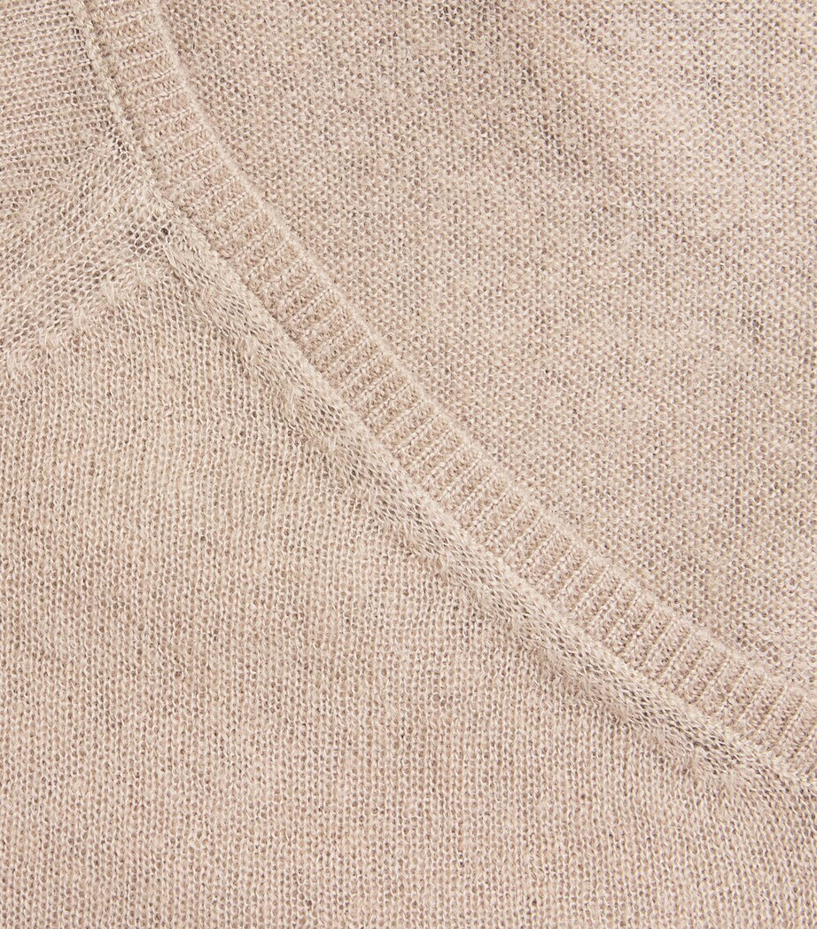 V-Neck Sweater BEIGE Image 5