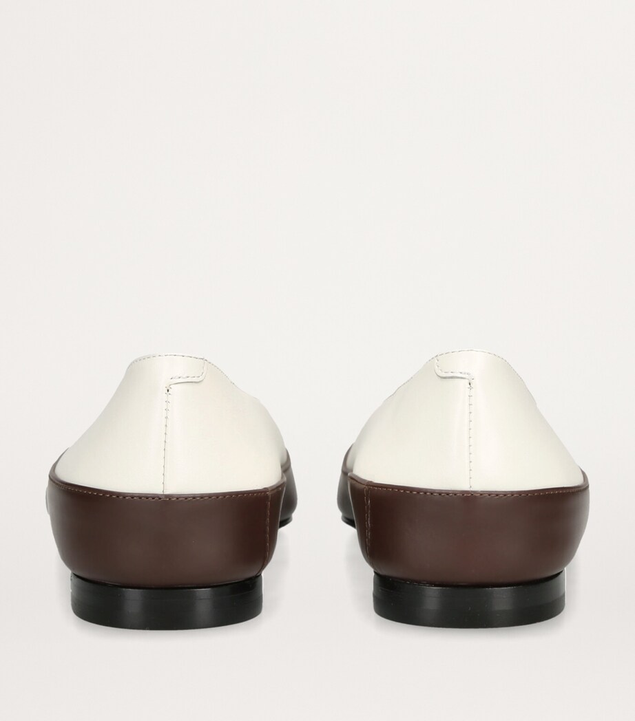 Co Bi-Colour Pointed Ballet Flats White/oth Image 3