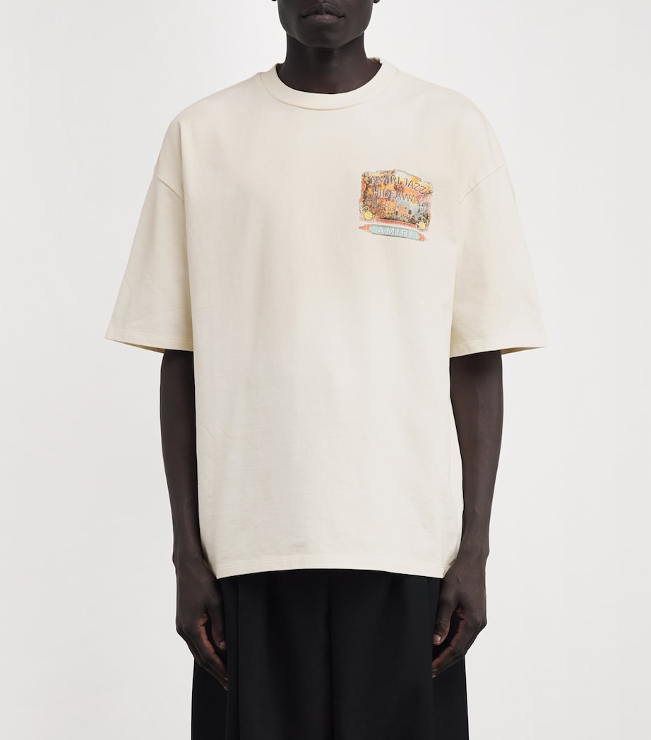 Cotton Jazz Hideaway Print T-Shirt IVORY Image 3