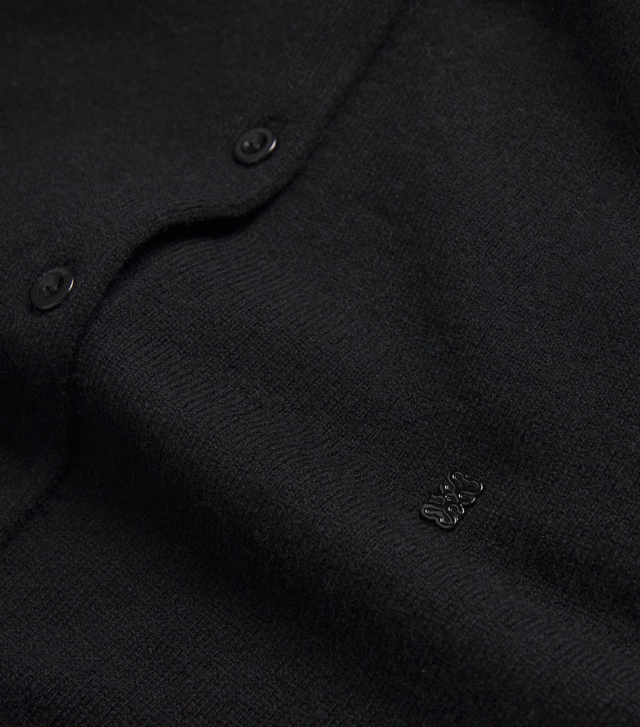 Wool-Cashmere Cardigan BLACK Image 5