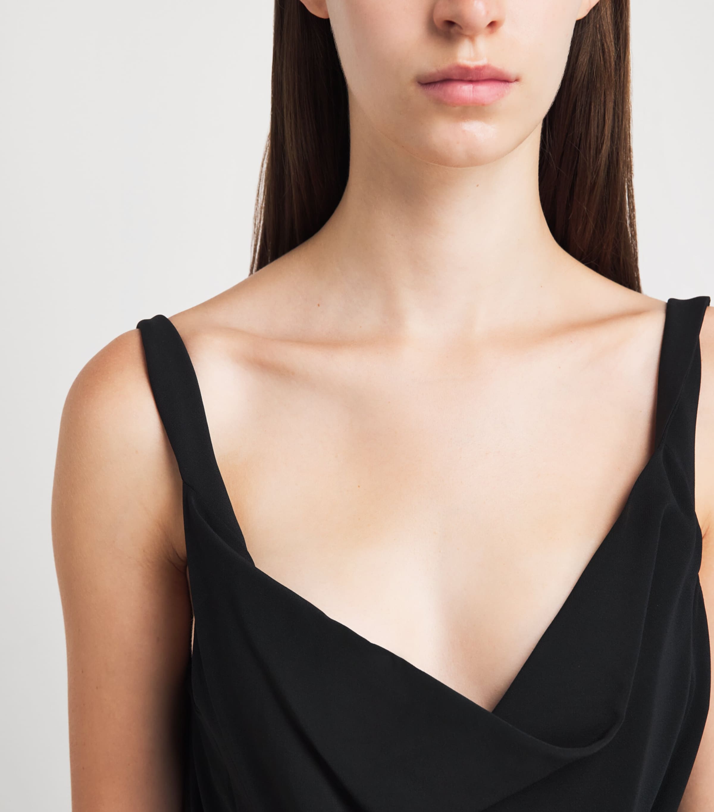 Rick Owens Womens Gathered Maxi Dress Black Image 5