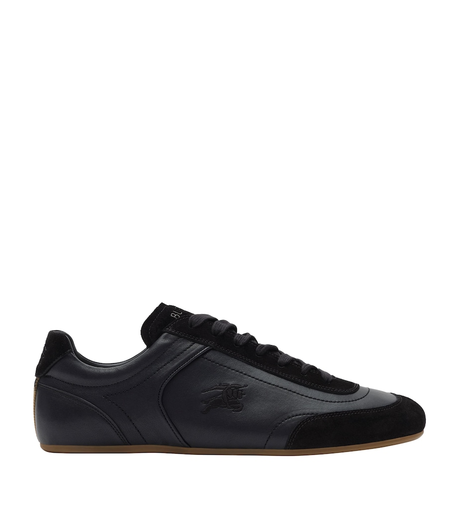 Burberry Leather Knight Runner Sneakers Black Image 1