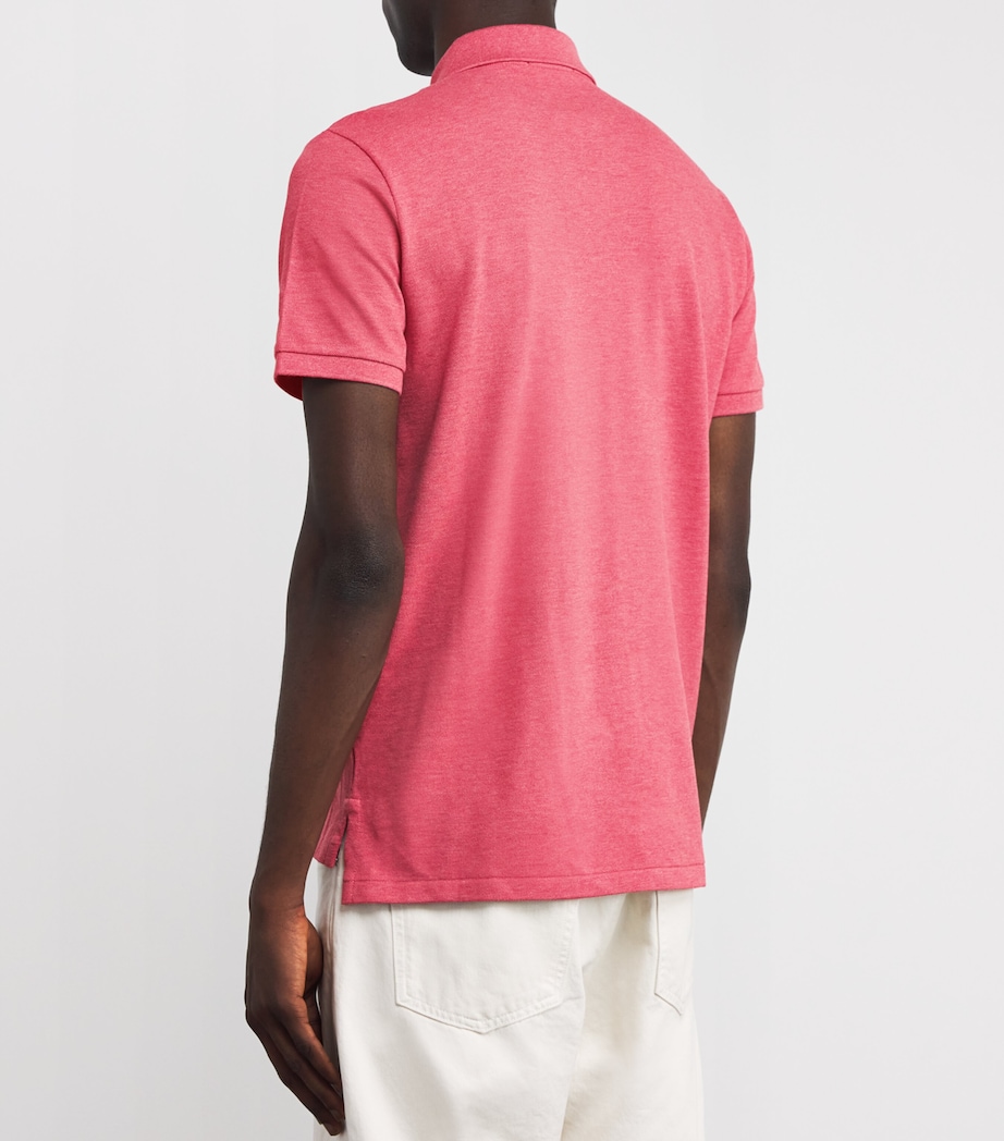 Cotton Polo Shirt RED Image 4