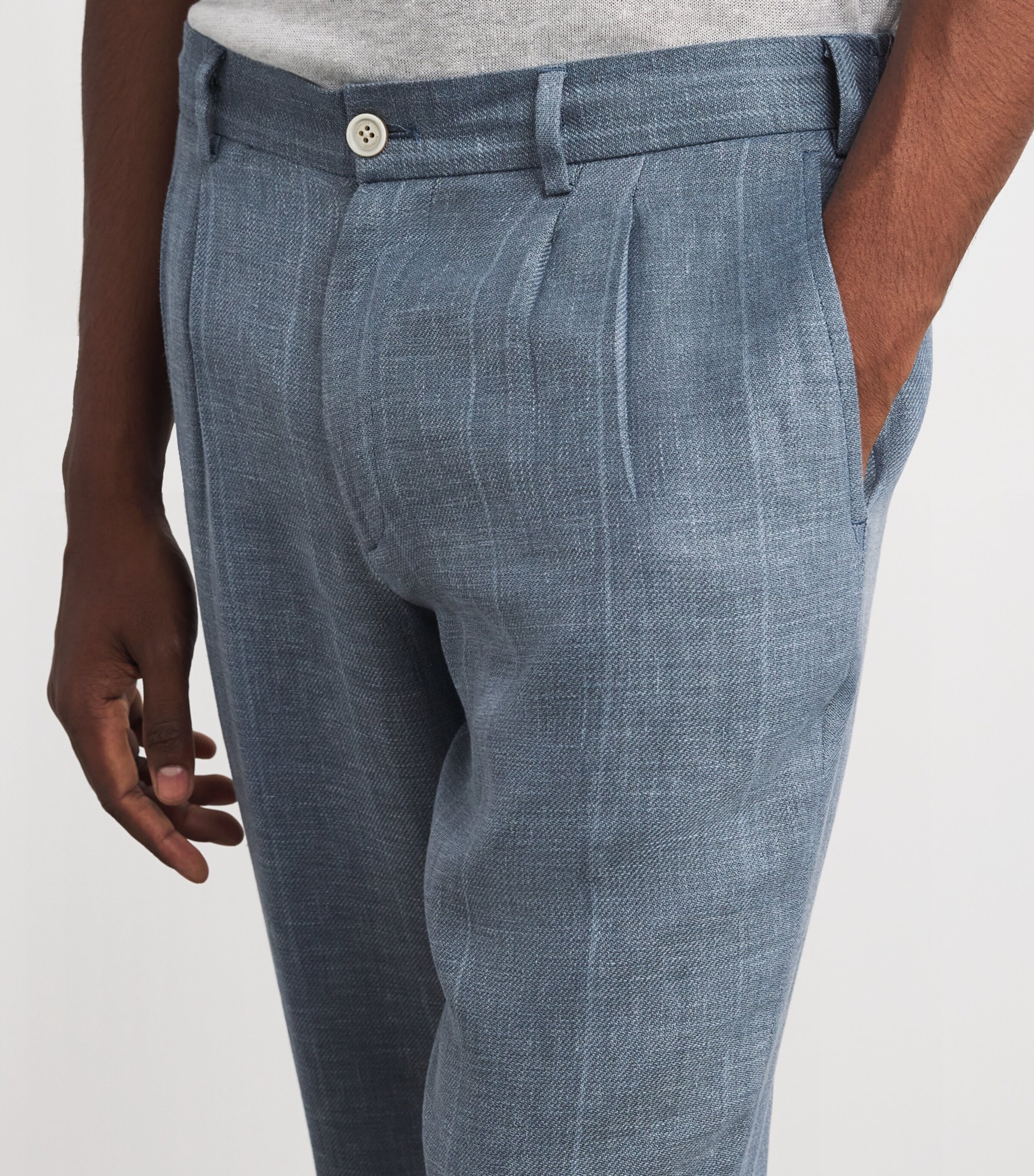 Linen-Wool-Silk Soft Pocket Patch Jacket ZUCCHERO Image 4