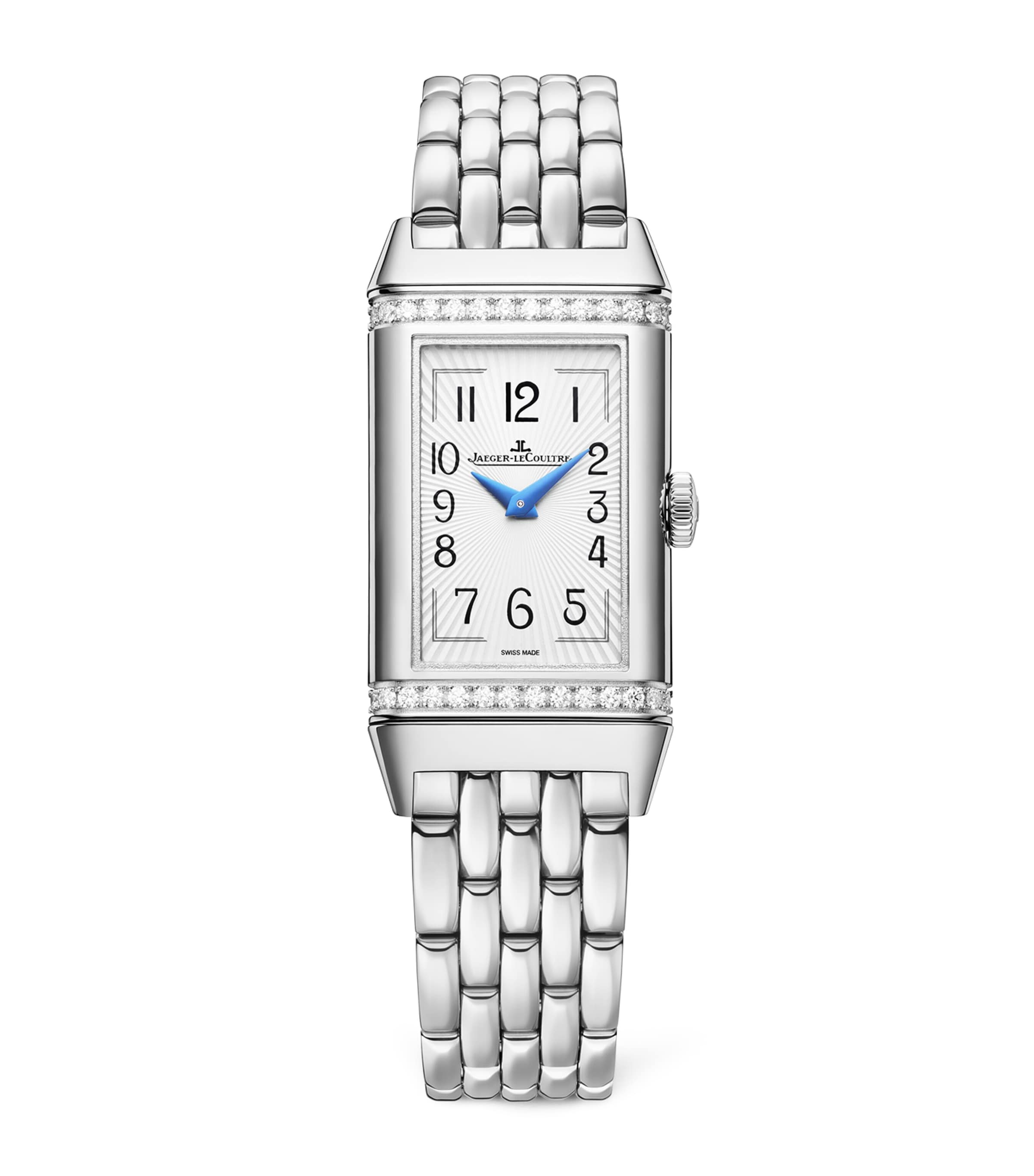 Jaeger-LeCoultre Stainless Steel and Diamond Reverso One Duetto Watch 20mm Stainless Steel Image 1