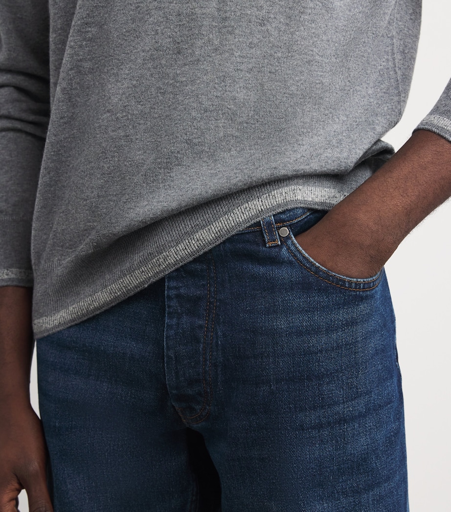 Wool-Blend Zip-Up Polo Shirt 204 Image 6