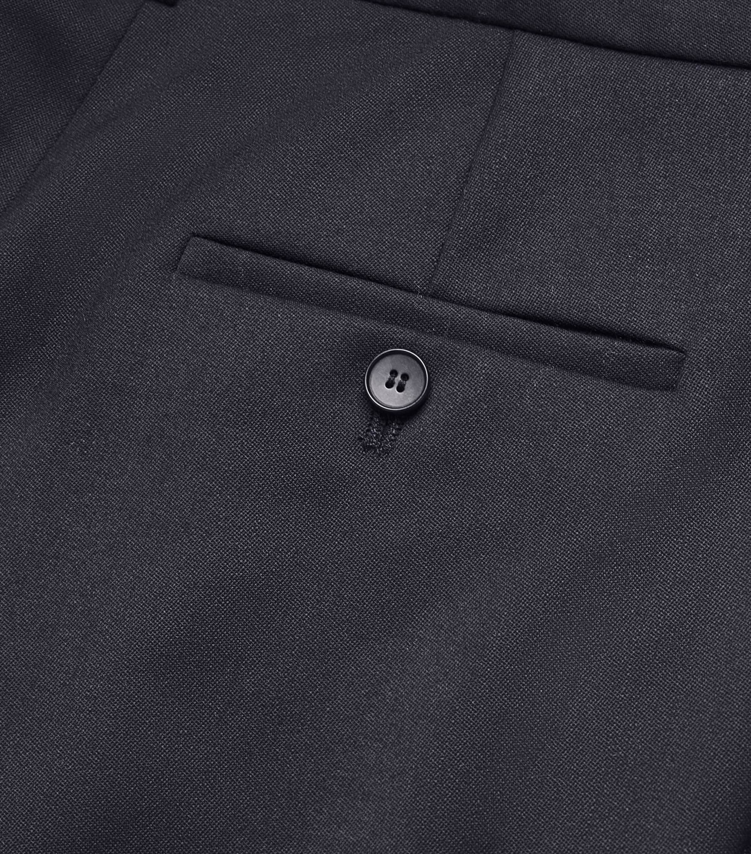 Wool-Blend Tailored Trousers NAVY Image 5