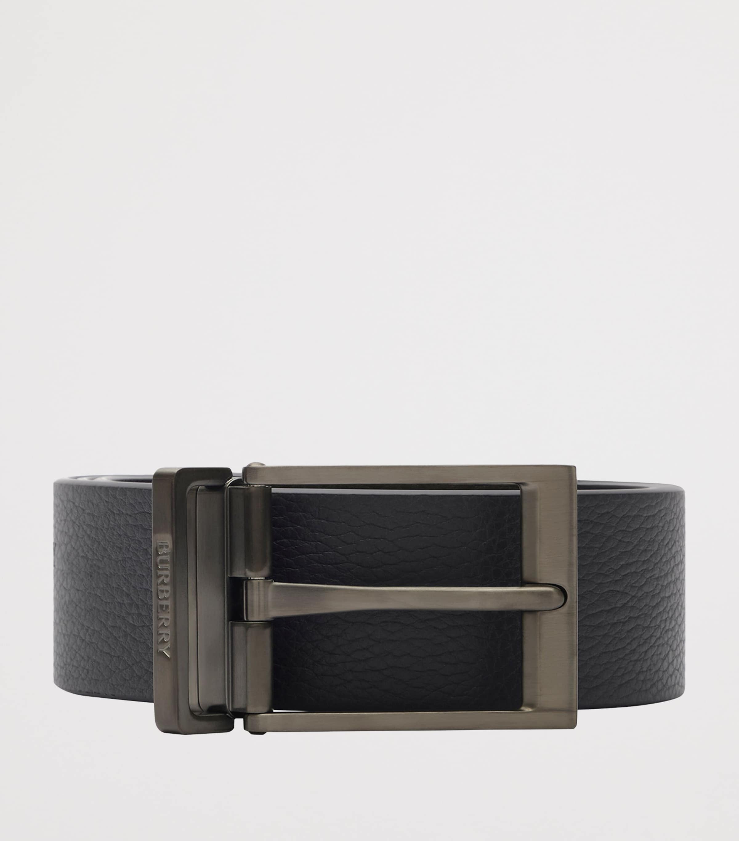 Burberry Leather Reversible Belt Dark Brown Image 3